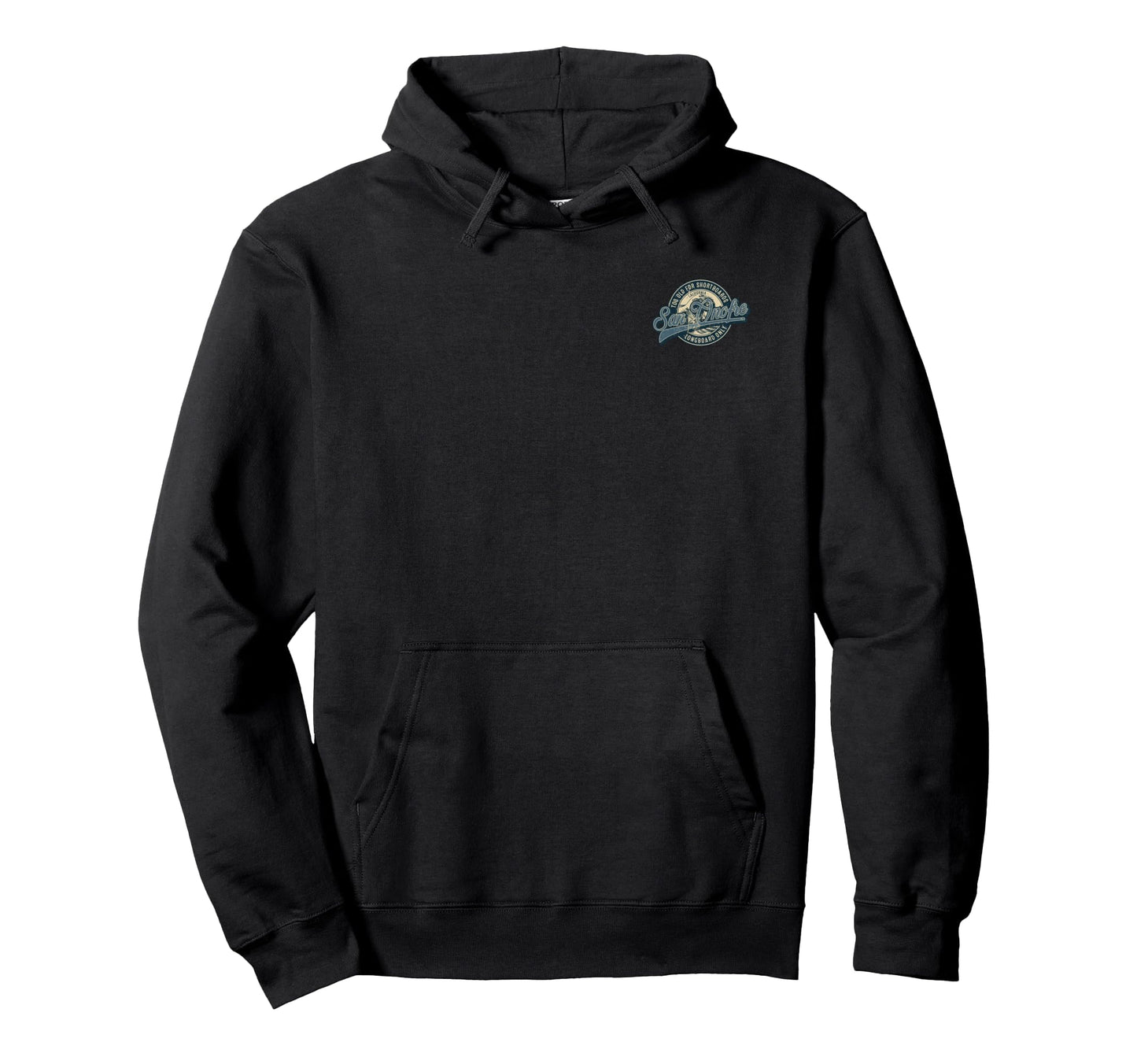 2 Sided San Onofre Longboard Only Wave Hoodie - Custom Art Print Unisex - T-Shirt, Sweatshirt, Hoodie