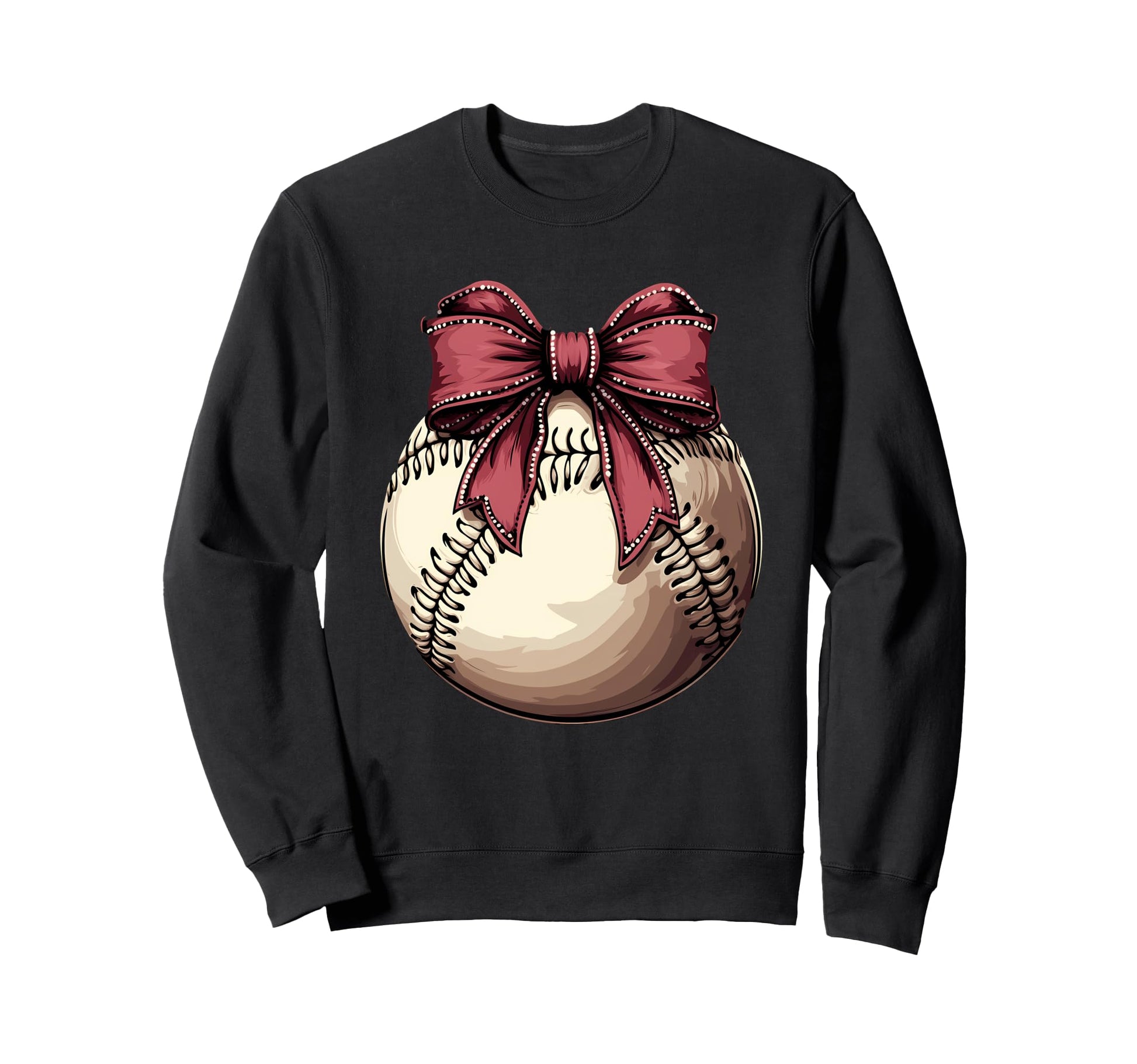 Baseball Coquette Bow Baseball Player Sweatshirt - Aesthetic Graphic Unisex - T-Shirt, Sweatshirt, Hoodie