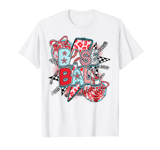 Baseball Game Day Leopard Baseball T-Shirt - Minimalist Print Unisex - T-Shirt, Sweatshirt, Hoodie