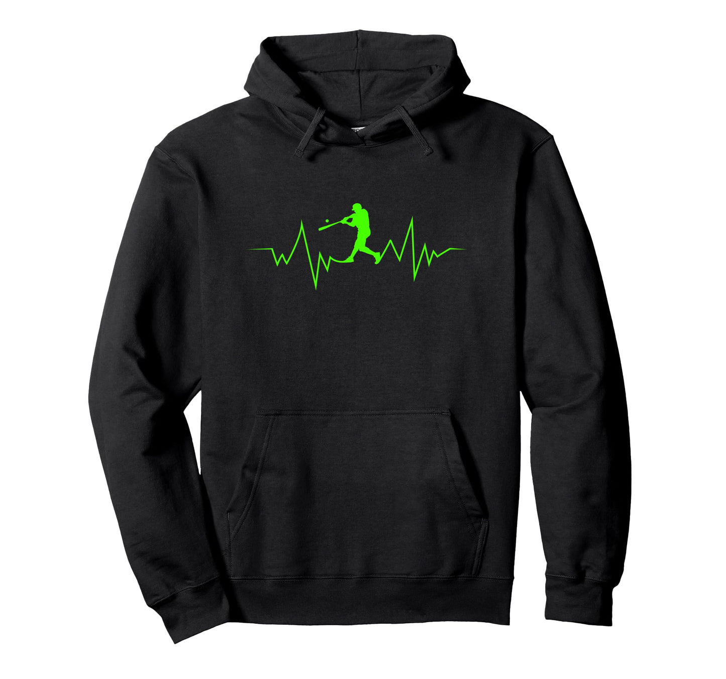Baseball Heartbeat Sport Fans Hoodie - Streetwear Style Unisex - T-Shirt, Sweatshirt, Hoodie