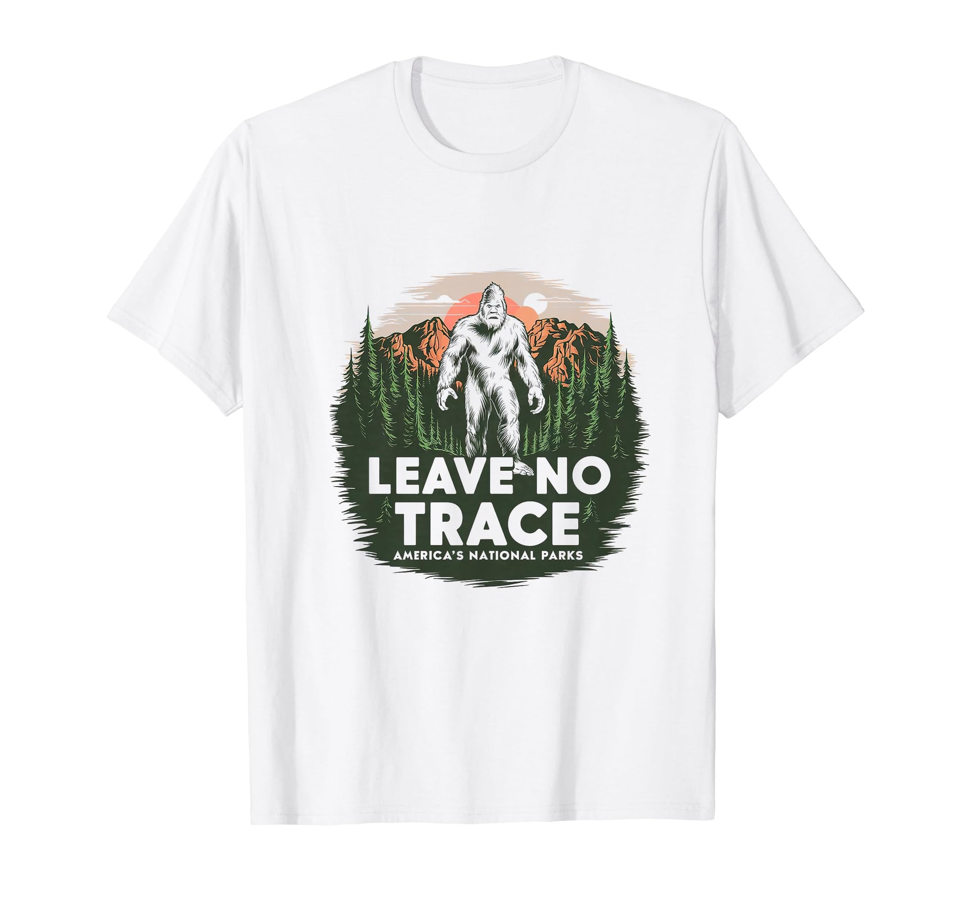 Leave No Trace America National Parks T-Shirt - Minimalist Print Unisex - T-Shirt, Sweatshirt, Hoodie