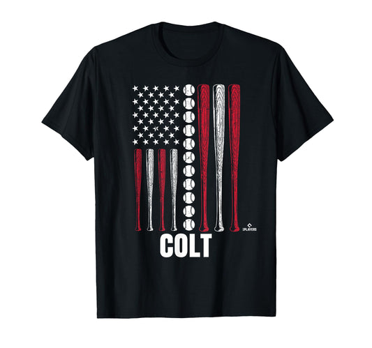 Baseball American Flag Colt Emerson T-Shirt - Aesthetic Graphic Unisex - T-Shirt, Sweatshirt, Hoodie