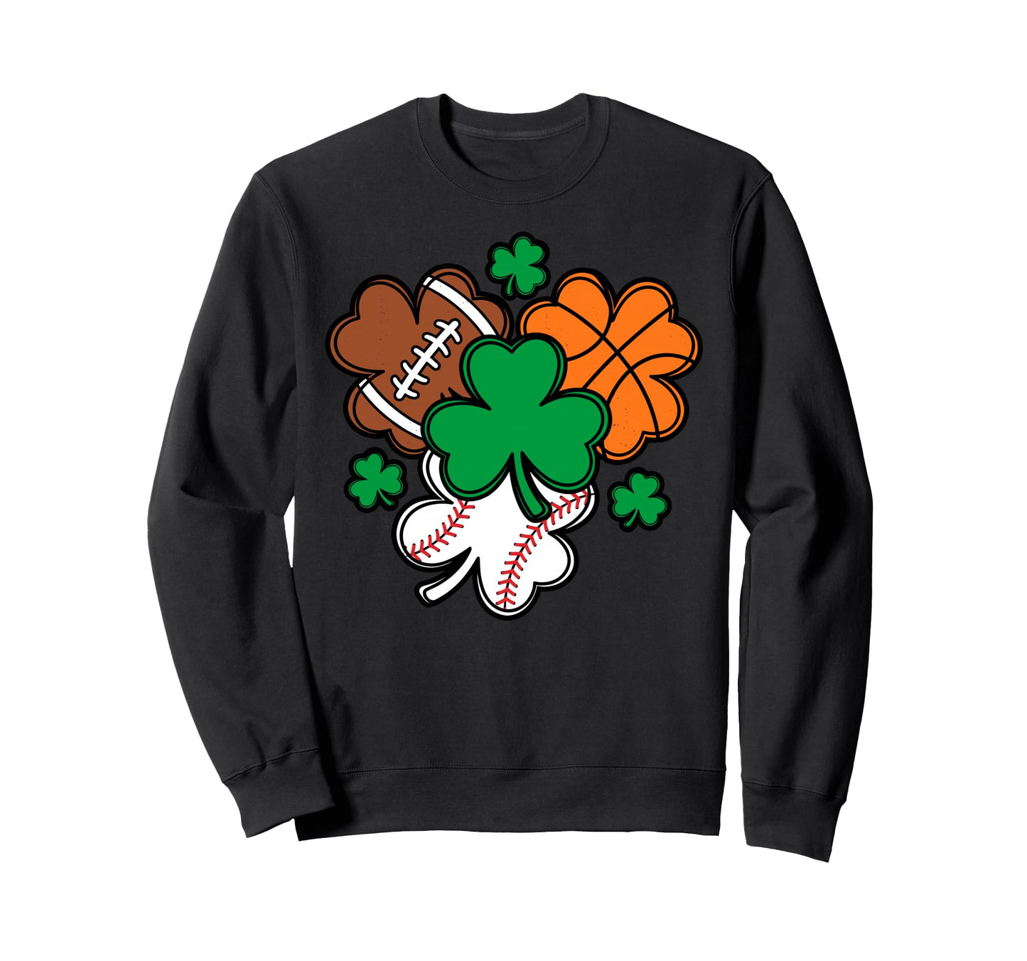 St Patricks Day Baseball Sweatshirt - Casual Everyday Wear for Adults - T-Shirt, Sweatshirt, Hoodie