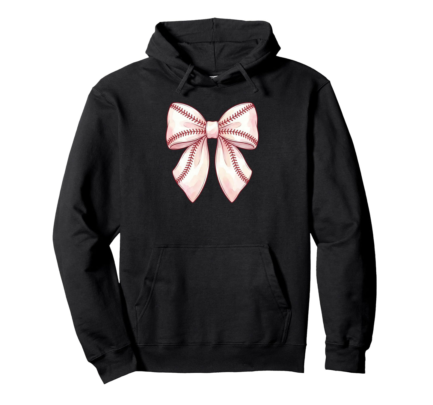 Baseball Coquette Bow Hoodie - Streetwear Style Unisex - T-Shirt, Sweatshirt, Hoodie
