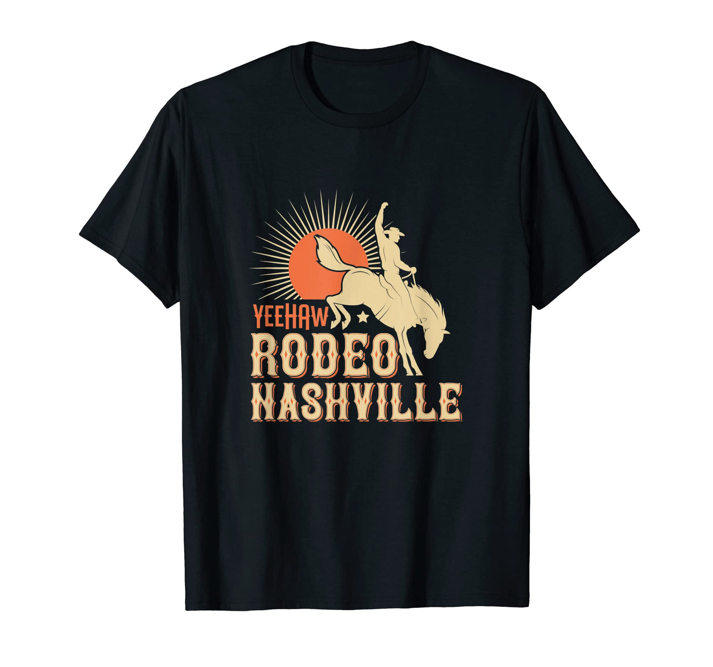 Yeehaw Nashville Rodeo Western Cowboy T-Shirt - Novelty Apparel for Adults - T-Shirt, Sweatshirt, Hoodie