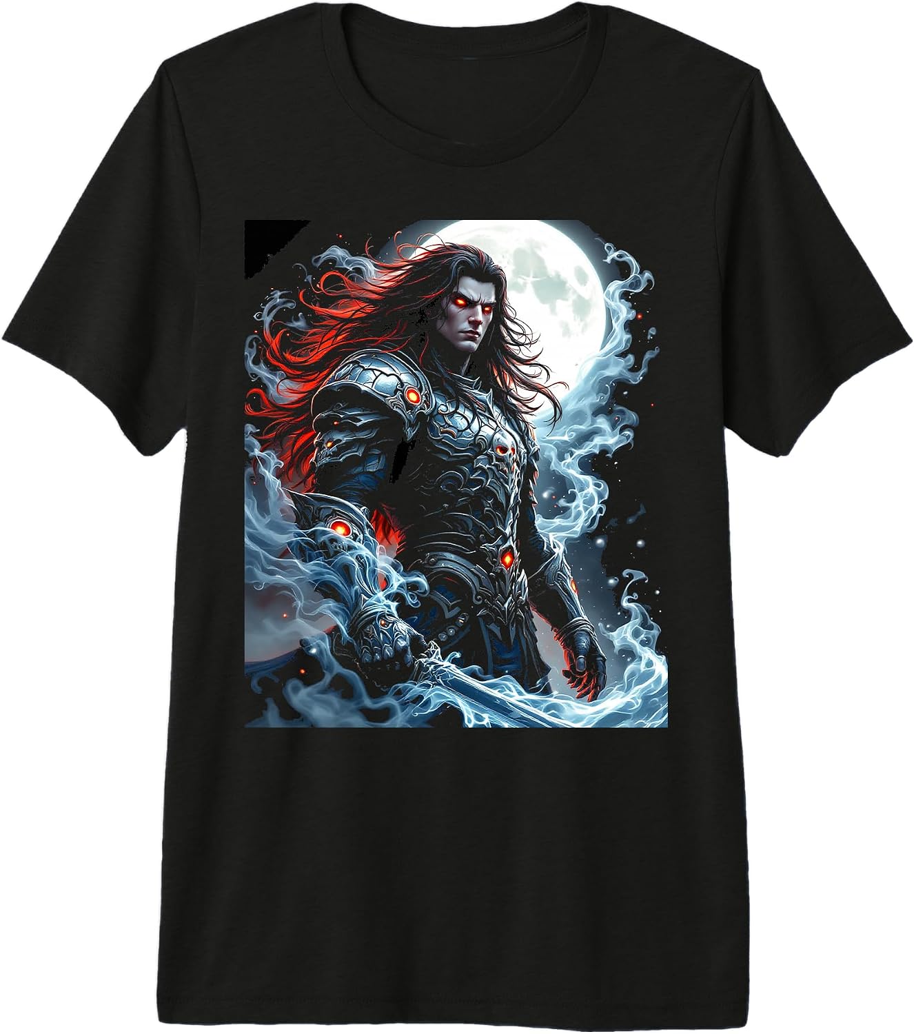 Dark Fantasy Warrior Design - Adult & Kids T-Shirts, Sweatshirts & Hoodies apparel design preview 1