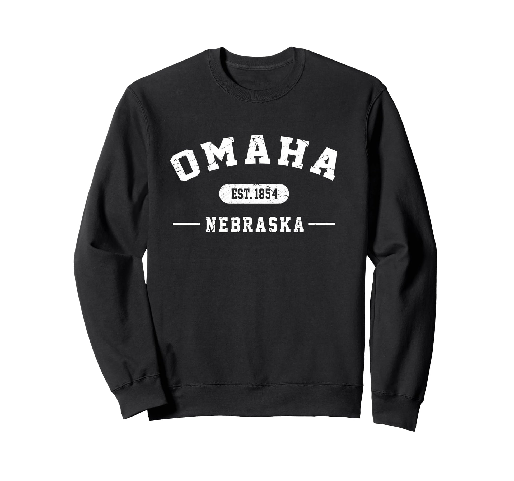 Omaha Nebraska Est 1854 Athletic Sweatshirt - Streetwear Style Men Women - T-Shirt, Sweatshirt, Hoodie