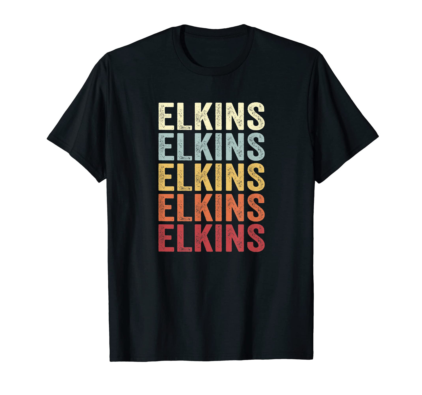 Elkins West Virginia Elkins Wv Text T-Shirt - Minimalist Print for Adults - T-Shirt, Sweatshirt, Hoodie