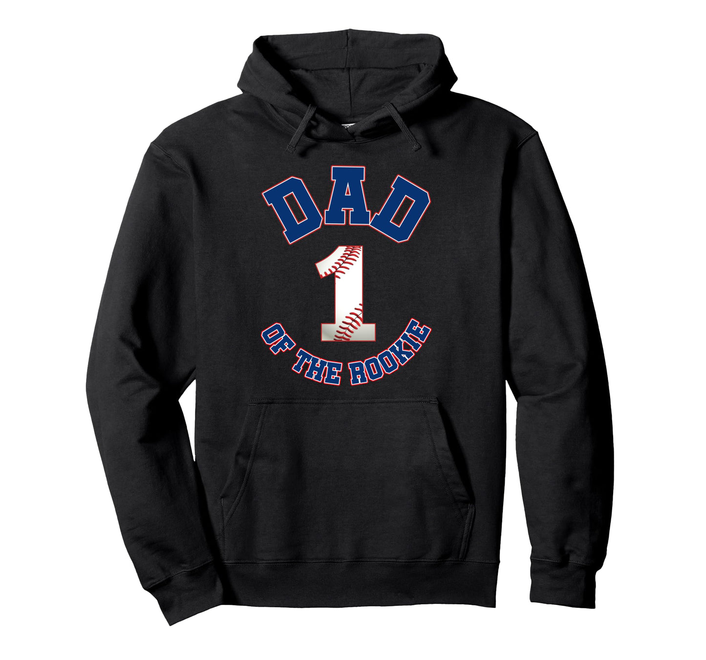 Dad Rookie 1St Birthday Baseball Family Hoodie - Graphic Print Men Women - T-Shirt, Sweatshirt, Hoodie