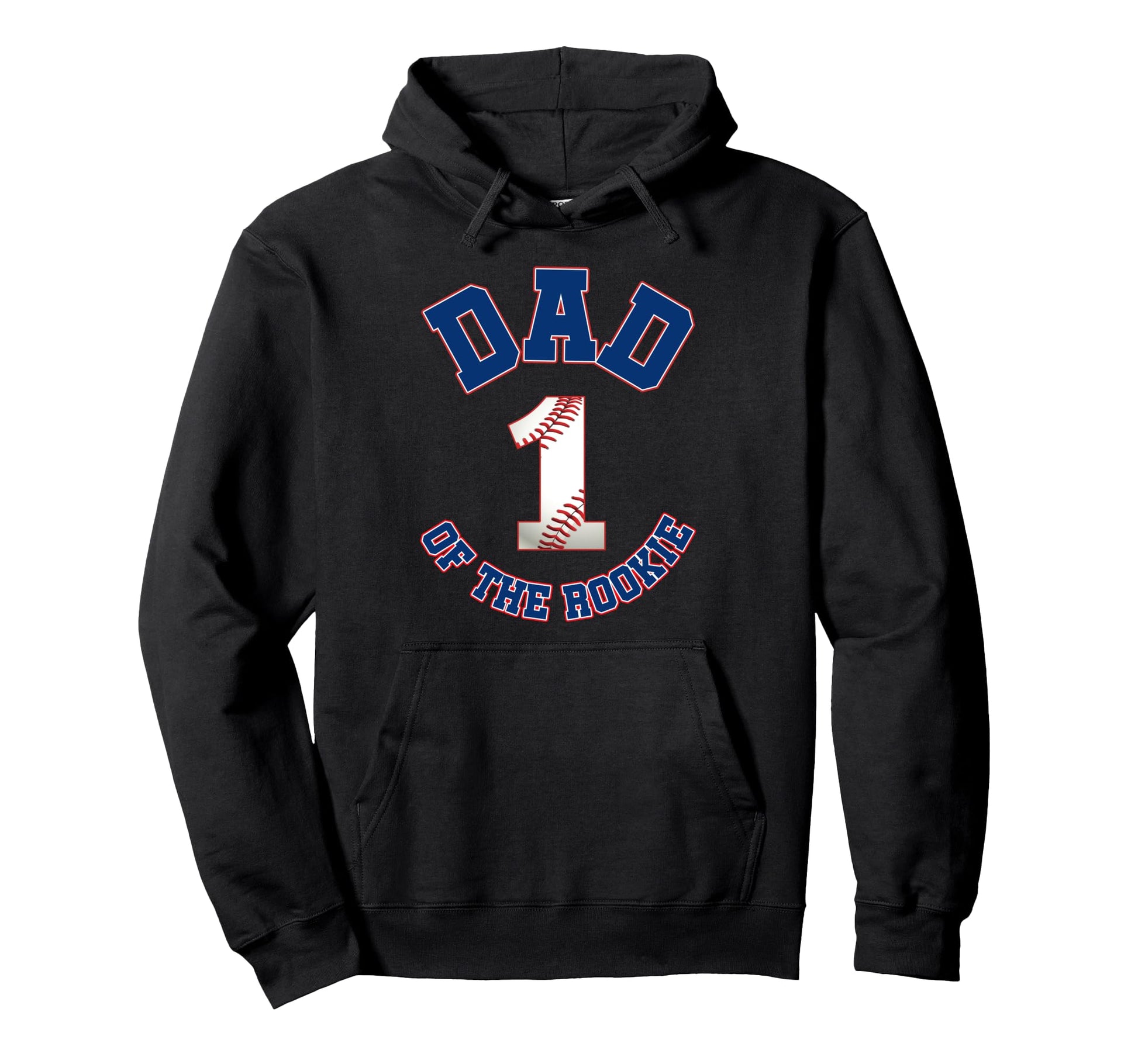 Dad Rookie 1St Birthday Baseball Family Hoodie - Graphic Print Men Women - T-Shirt, Sweatshirt, Hoodie