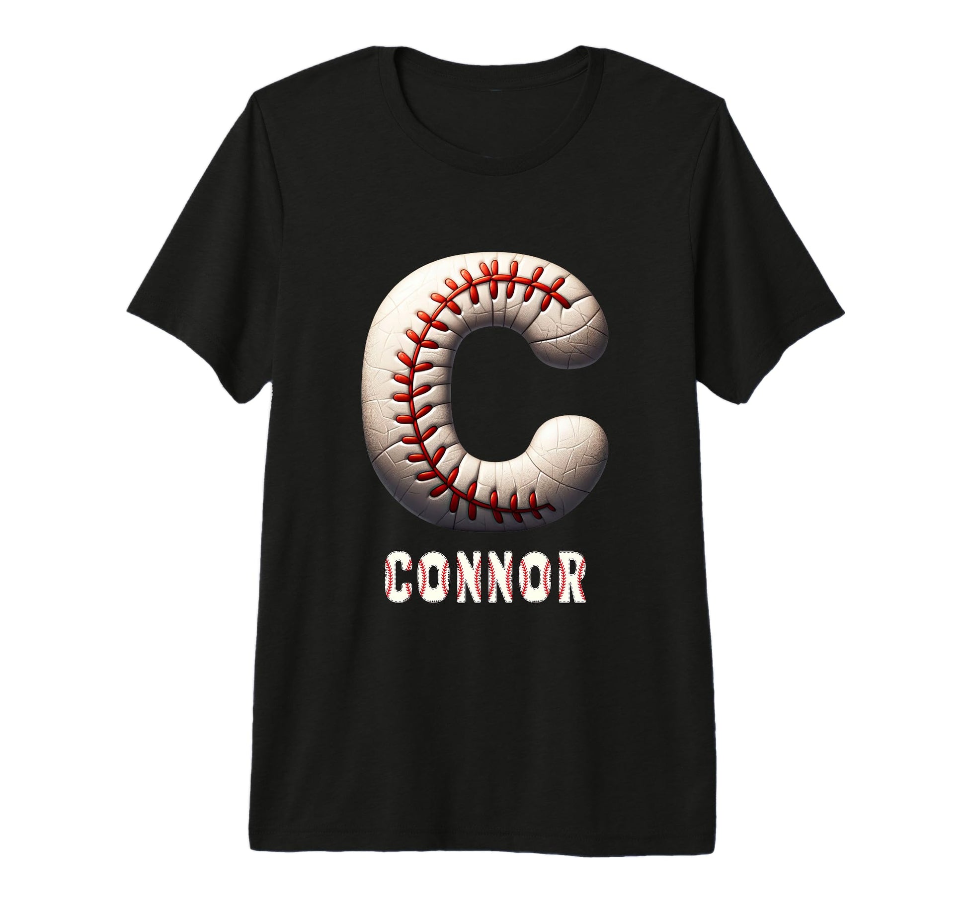 Baseball Home Run Enno Initial Letter T-Shirt - Minimalist Print Men Women - T-Shirt, Sweatshirt, Hoodie