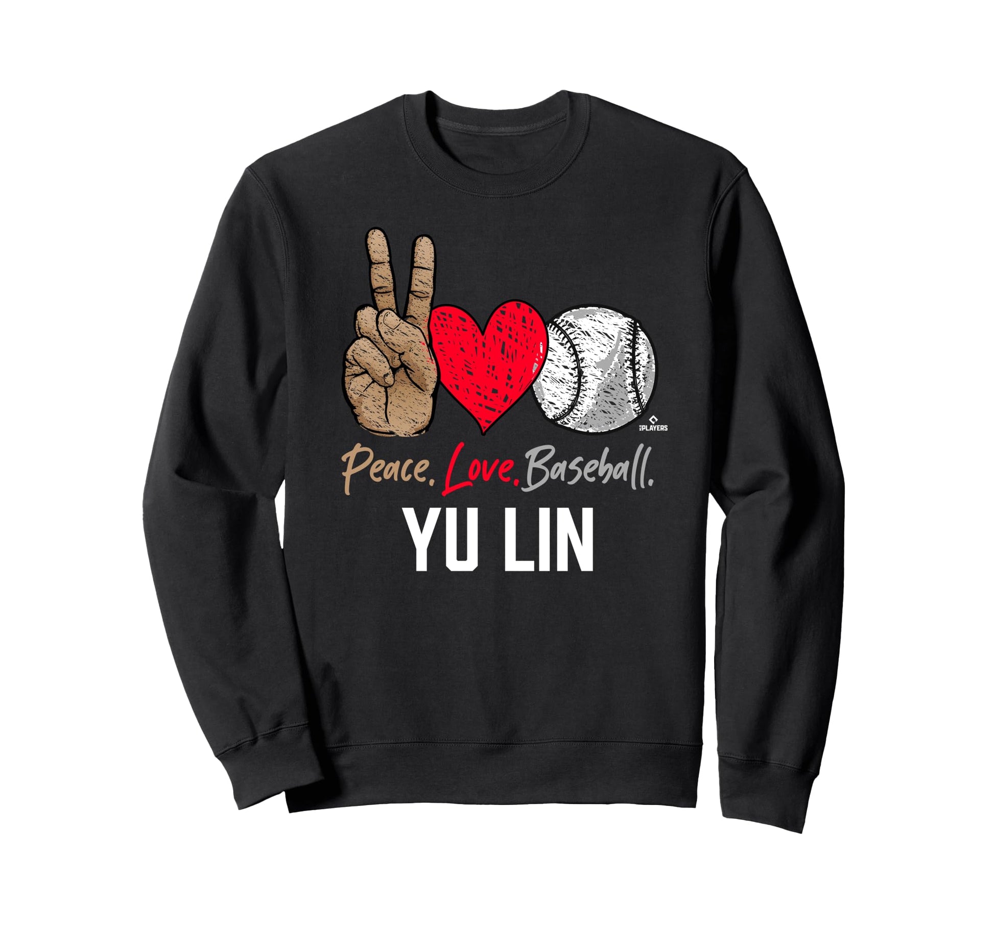 Peace Love Yu Lin Prospect Baseball Sweatshirt - Custom Art Print Unisex - T-Shirt, Sweatshirt, Hoodie
