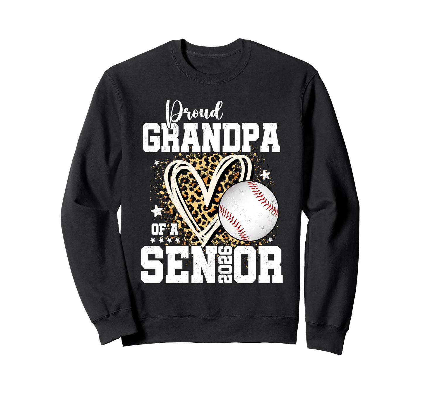 Proud Grandpa 2026 Senior Baseball Sweatshirt - Minimalist Print Unisex - T-Shirt, Sweatshirt, Hoodie
