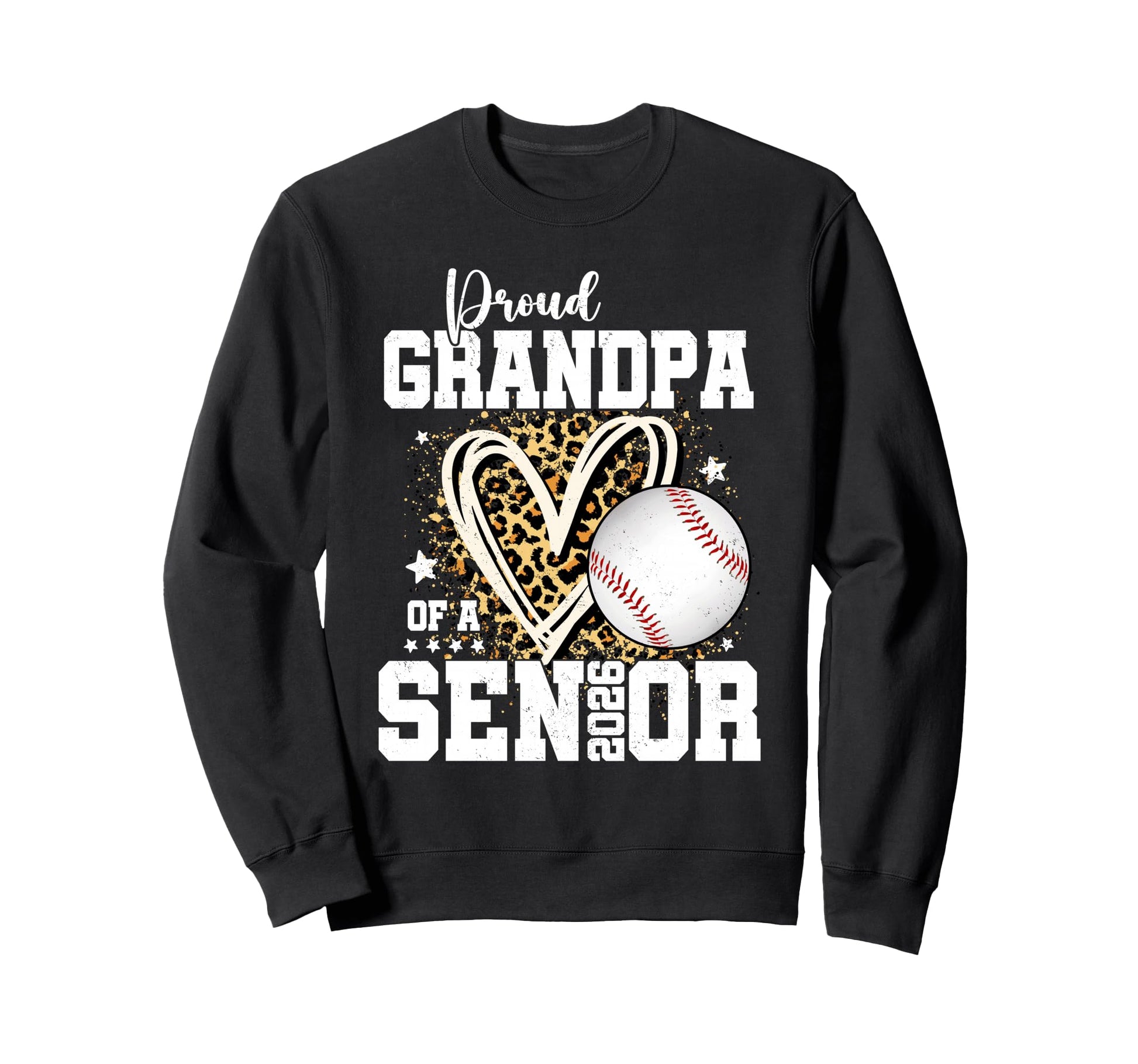 Proud Grandpa 2026 Senior Baseball Sweatshirt - Minimalist Print Unisex - T-Shirt, Sweatshirt, Hoodie
