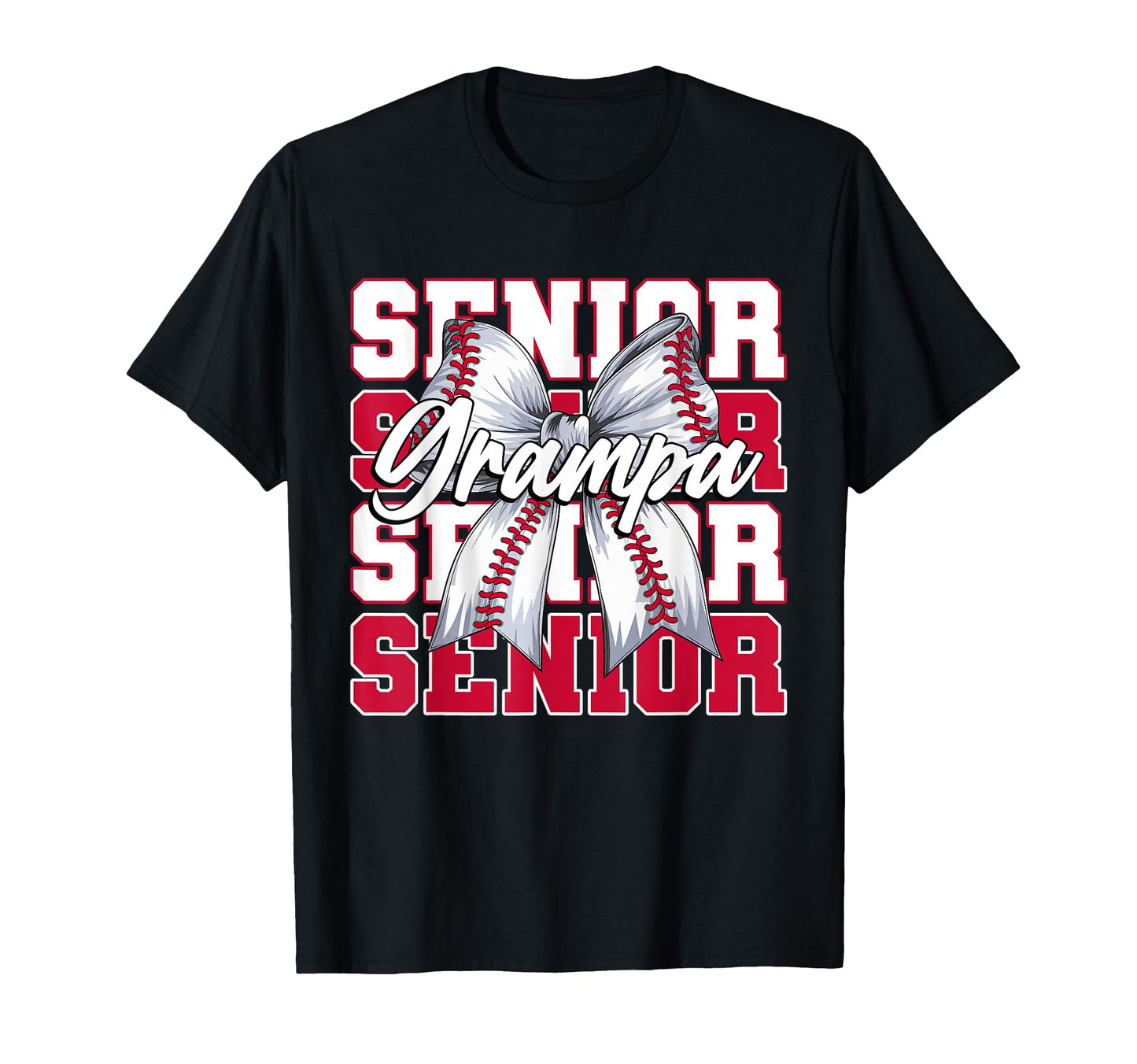 Baseball Grampa Senior 2026 Coquette T-Shirt - Streetwear Style for Adults - T-Shirt, Sweatshirt, Hoodie