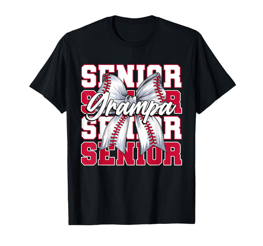 Baseball Grampa Senior 2026 Coquette T-Shirt - Streetwear Style for Adults - T-Shirt, Sweatshirt, Hoodie