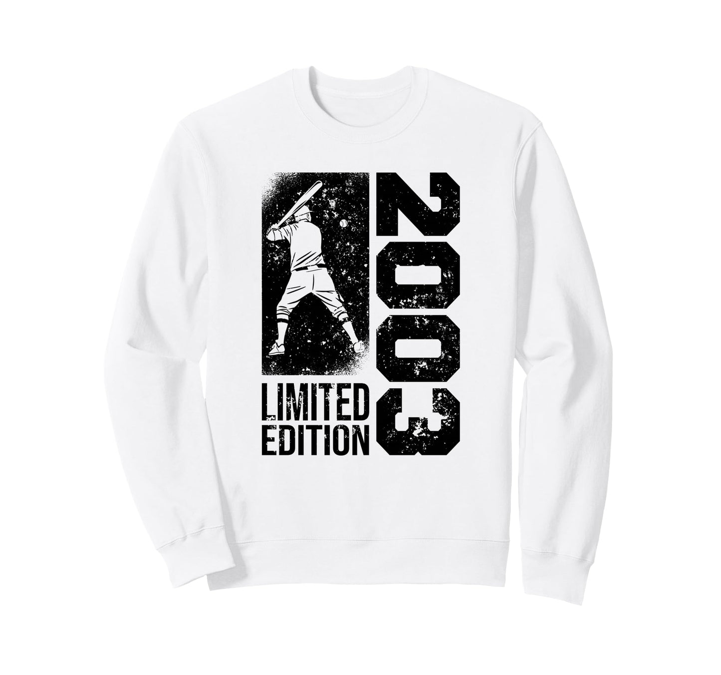 Baseball Player Born 2003 Birthday Sweatshirt - Fun Novelty Design Unisex - T-Shirt, Sweatshirt, Hoodie