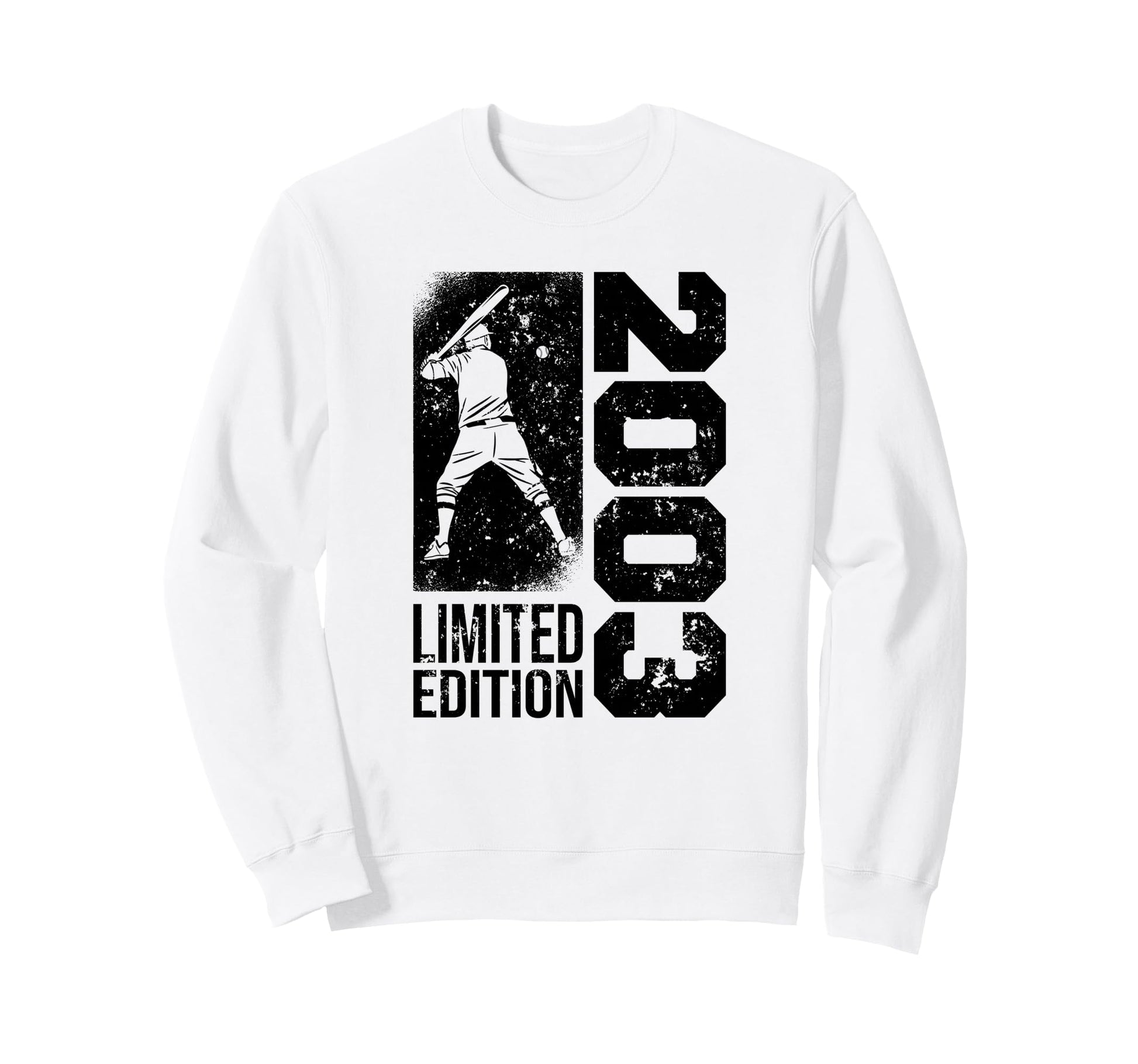 Baseball Player Born 2003 Birthday Sweatshirt - Fun Novelty Design Unisex - T-Shirt, Sweatshirt, Hoodie