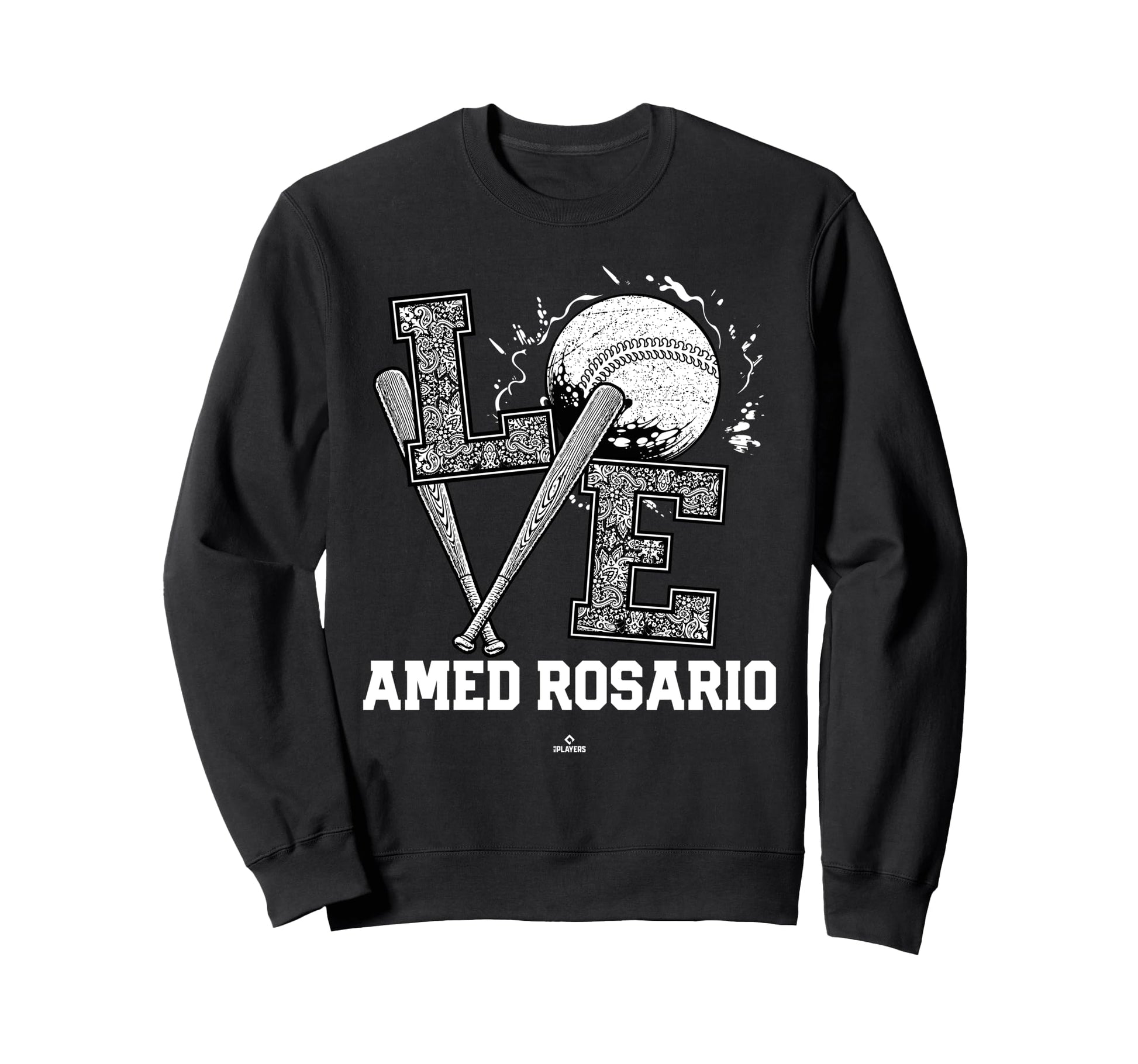 Distressed Baseball Love Amed Rosario Sweatshirt - Minimalist Print Unisex - T-Shirt, Sweatshirt, Hoodie