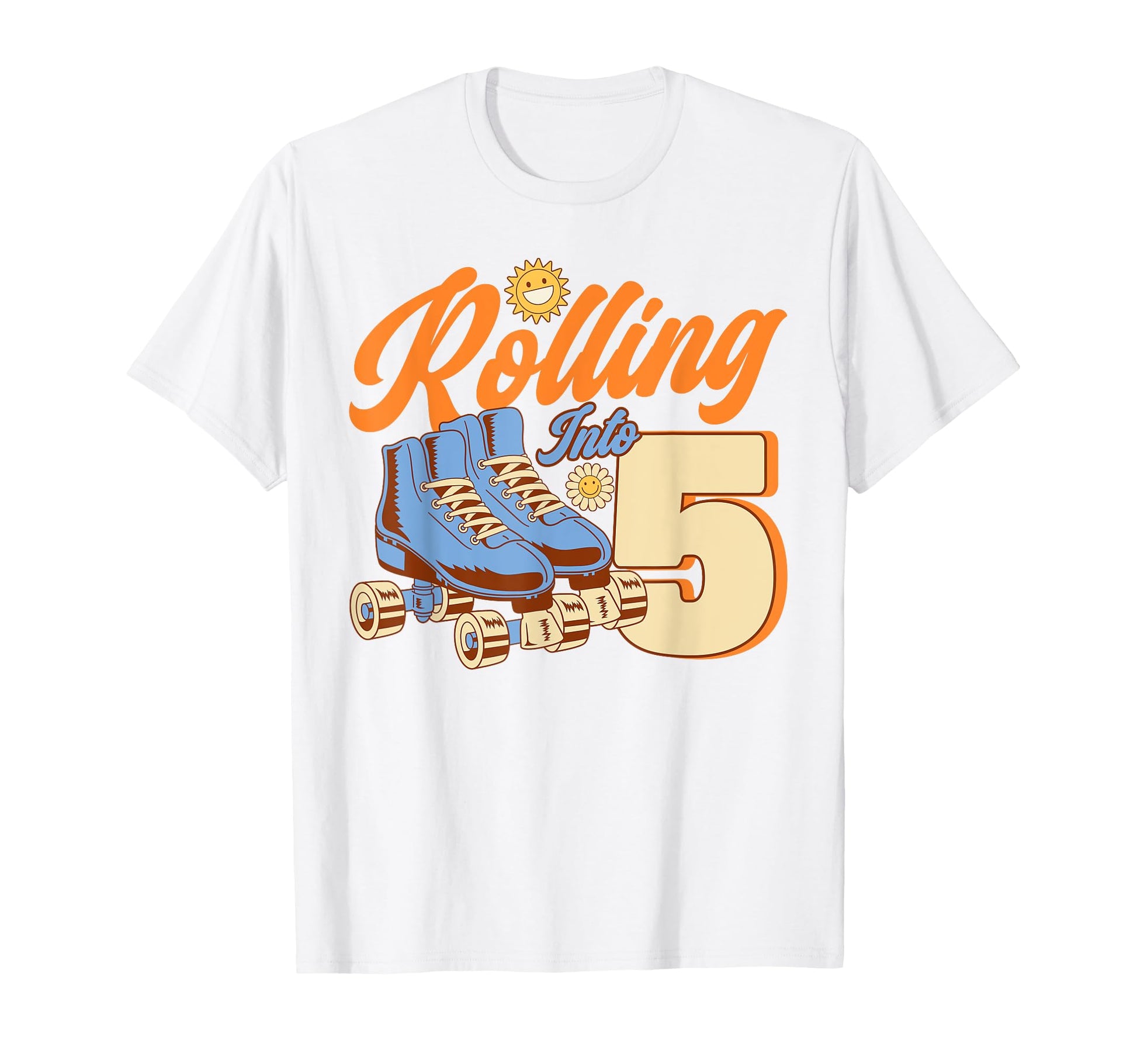 Roller Skating Rolling Into 5 T-Shirt - Fun Novelty Design for Adults - T-Shirt, Sweatshirt, Hoodie