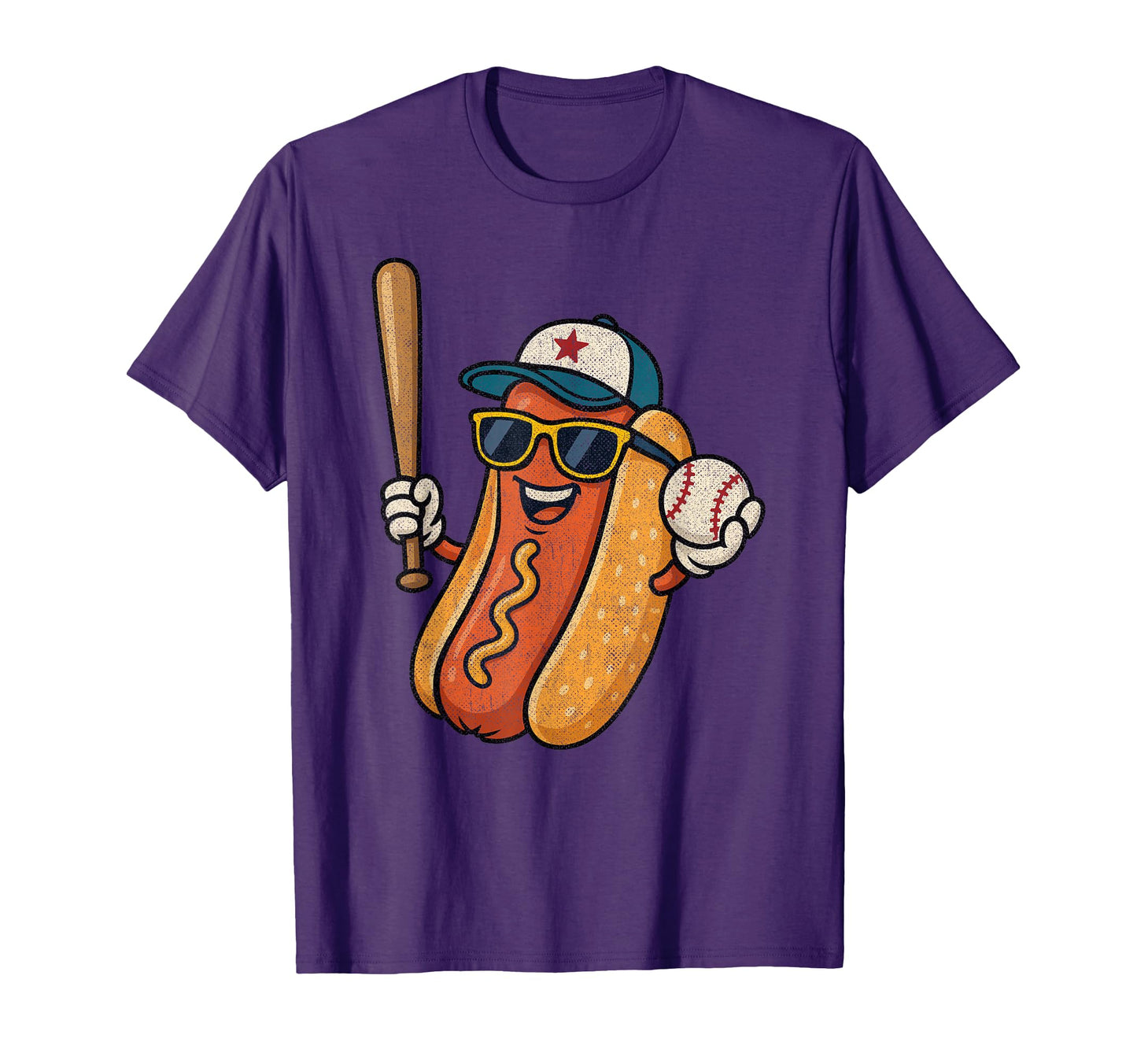 Baseball Hot Dogs Funny Baseball Hot T-Shirt - Novelty Apparel for Adults - T-Shirt, Sweatshirt, Hoodie