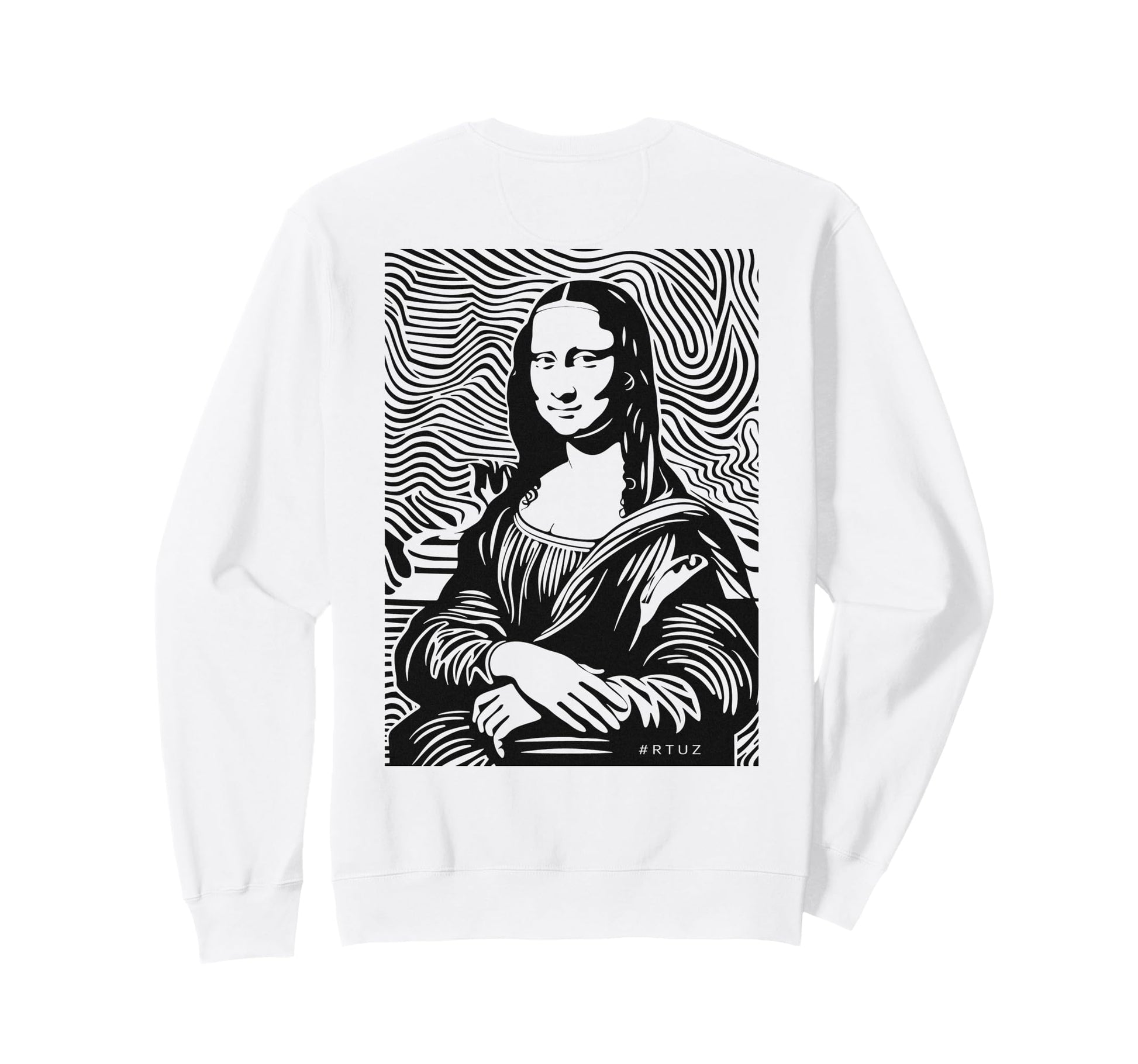 Mona Lisa Art Y2K Back Streetwear Sweatshirt - Unique Graphic Unisex - T-Shirt, Sweatshirt, Hoodie
