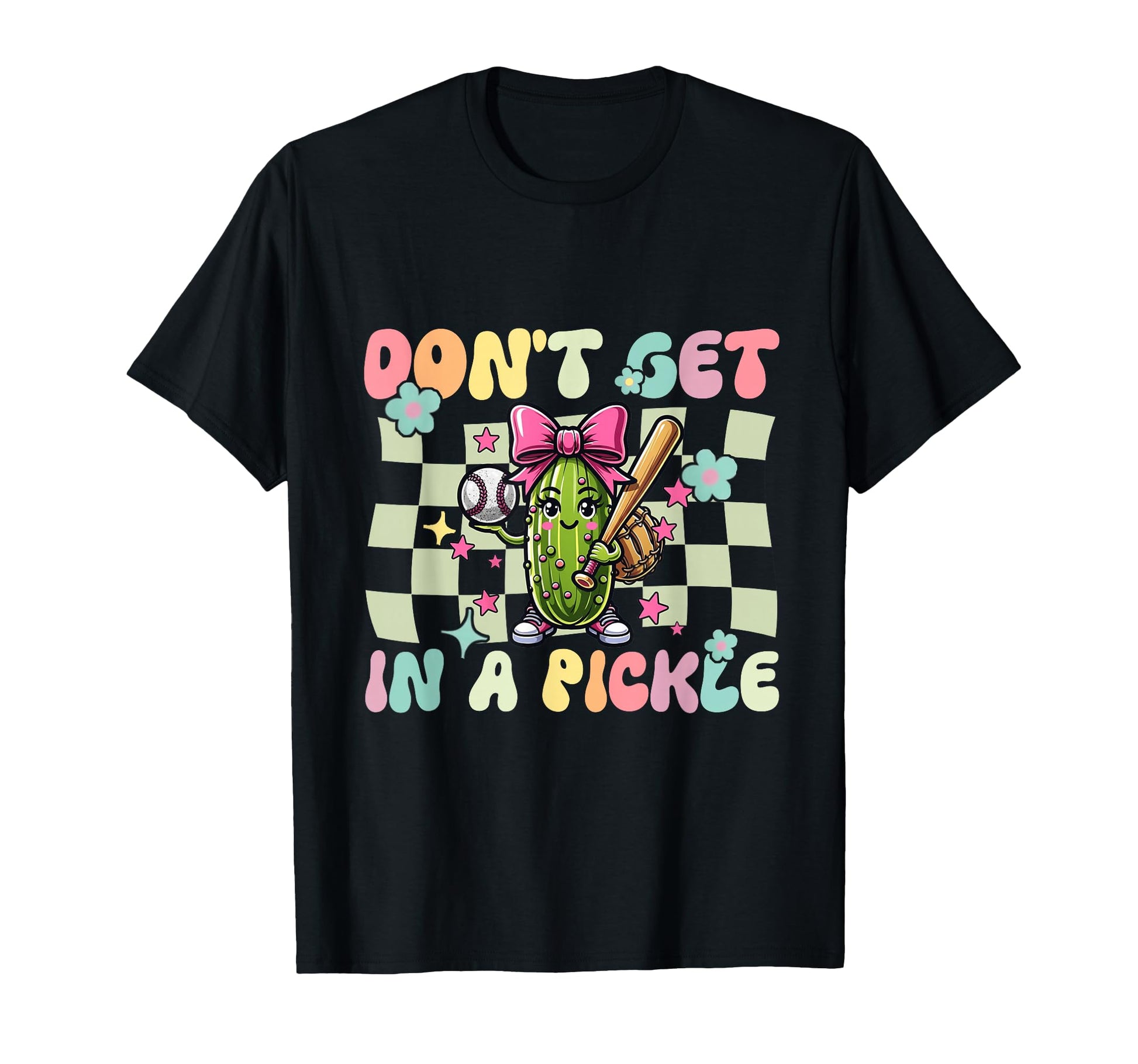 Funny Baseball Pun Dont Get Pickle T-Shirt - Fun Novelty Design Unisex - T-Shirt, Sweatshirt, Hoodie