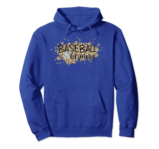 Baseball Leopard Cheetah Splatter Hoodie - Casual Everyday Wear for Adults - T-Shirt, Sweatshirt, Hoodie