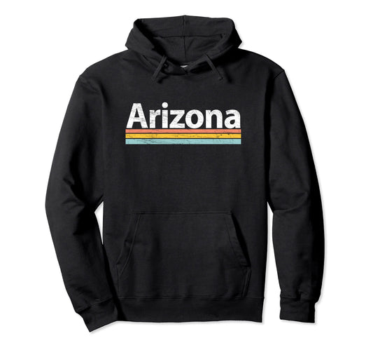 Arizona Az Worn Stripes Hoodie - Novelty Apparel Men Women - T-Shirt, Sweatshirt, Hoodie