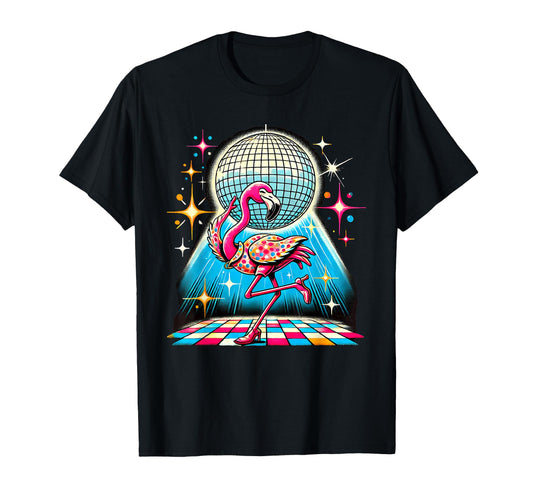 Aesthetic Flamingo Disco T-Shirt - Streetwear Style Unisex - T-Shirt, Sweatshirt, Hoodie