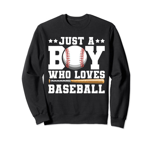 American Sport Just Who Loves Baseball Sweatshirt - Streetwear Style Unisex - T-Shirt, Sweatshirt, Hoodie