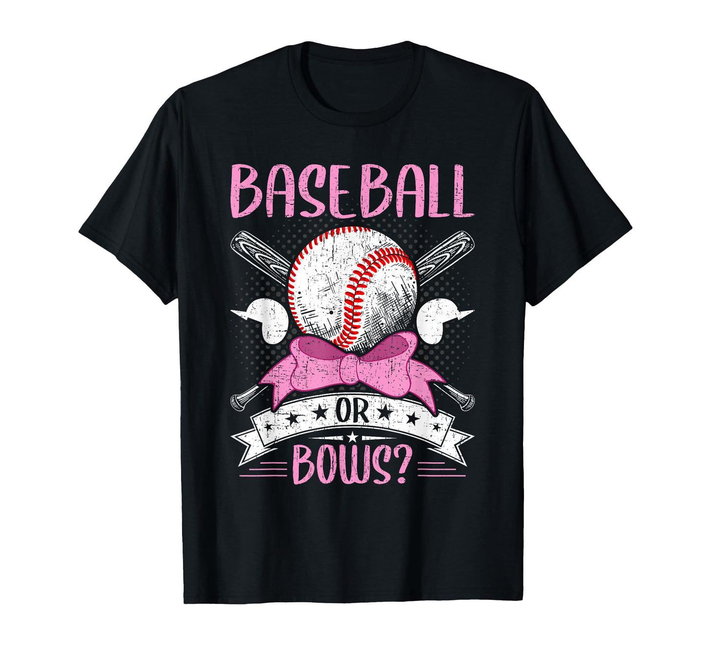 Baseball Or Bows Baseball Lover T-Shirt - Minimalist Print Men Women - T-Shirt, Sweatshirt, Hoodie