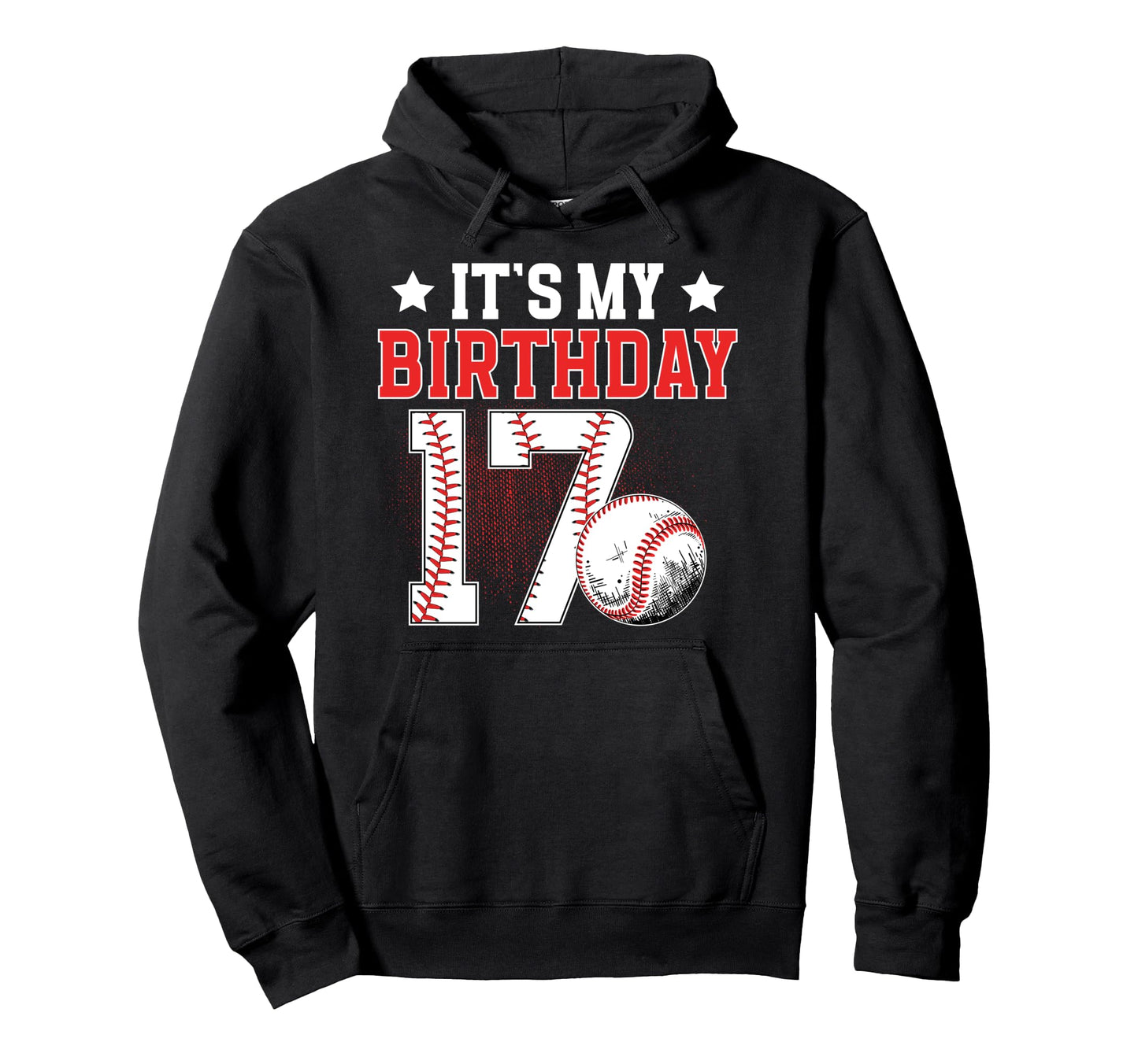17Th Baseball Birthday Party 17 Hoodie - Casual Everyday Wear Men Women - T-Shirt, Sweatshirt, Hoodie