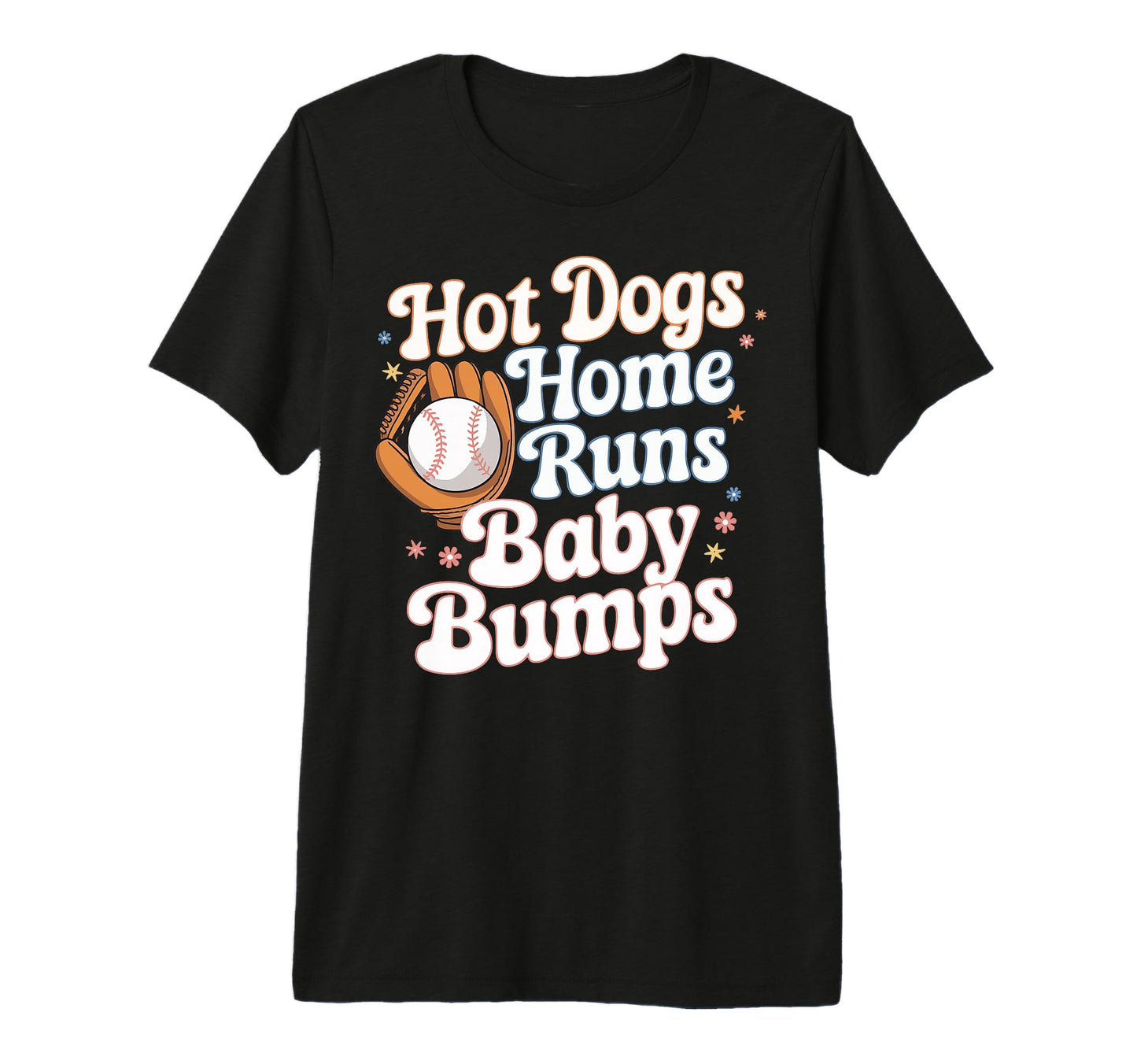 Hot Dogs Home Runs Bumps Tri Blend T-Shirt - Custom Art Print Unisex - T-Shirt, Sweatshirt, Hoodie