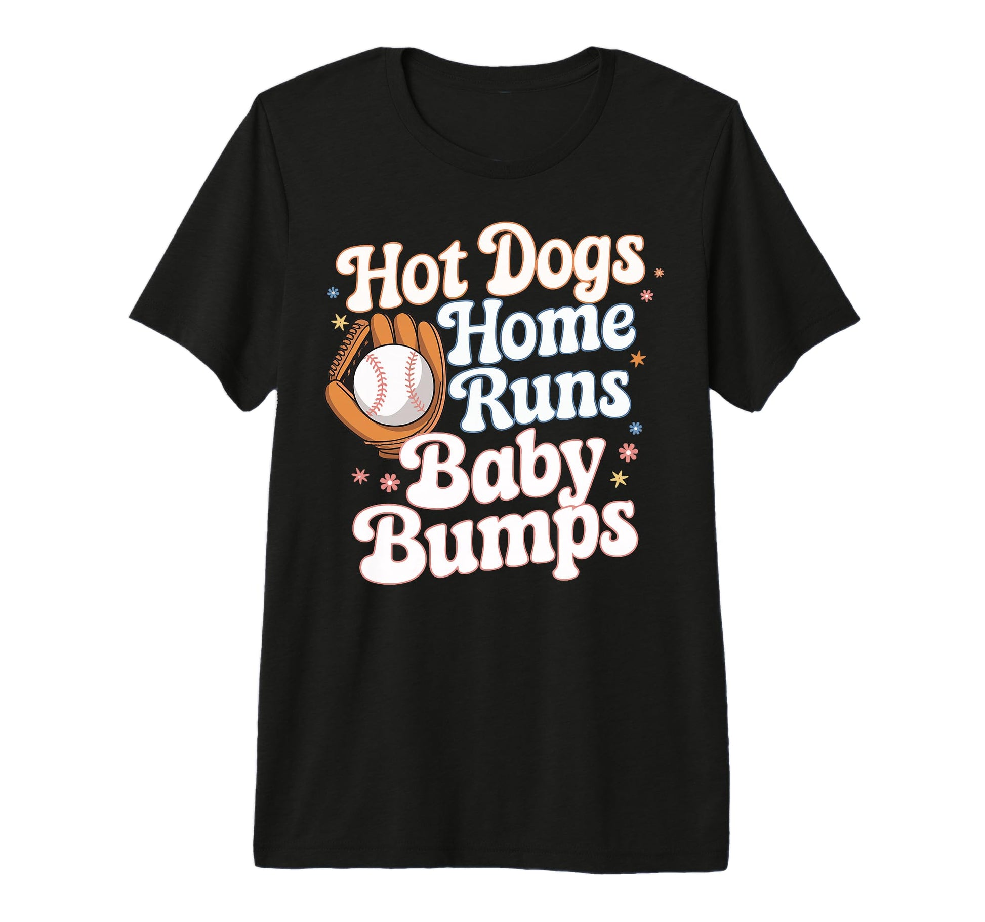 Hot Dogs Home Runs Bumps Tri Blend T-Shirt - Custom Art Print Unisex - T-Shirt, Sweatshirt, Hoodie