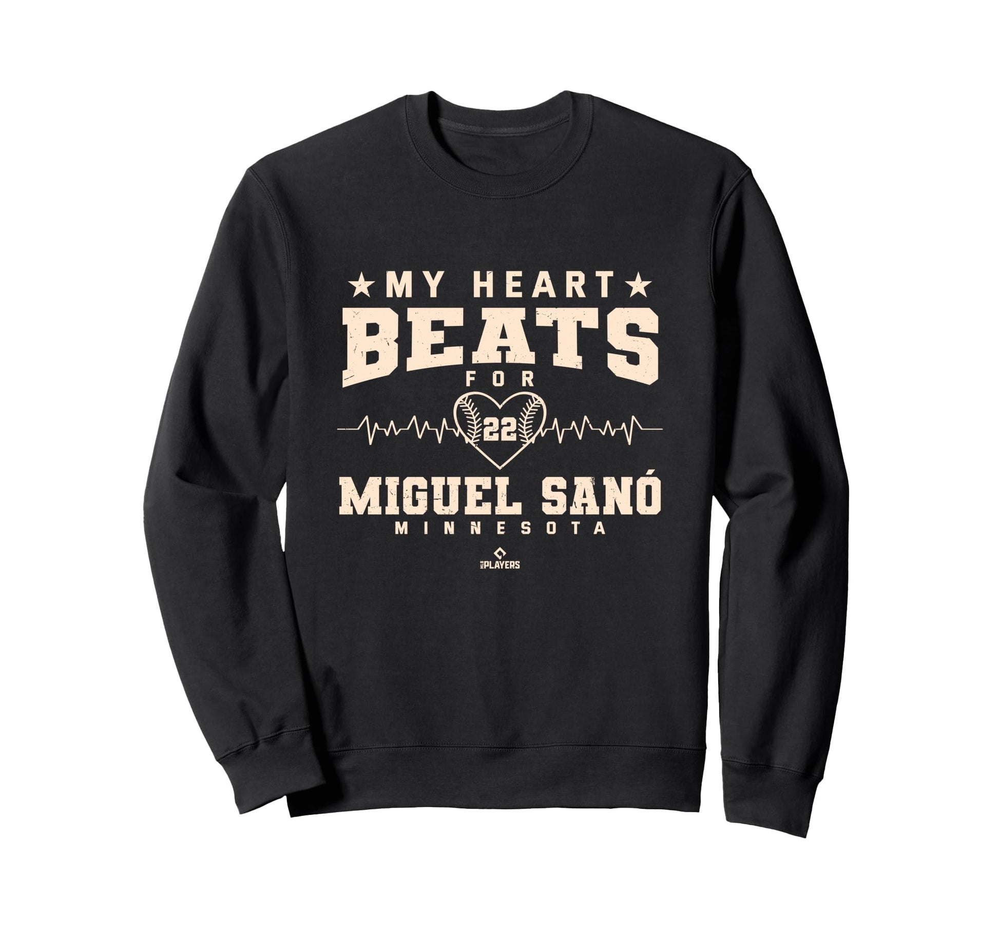 My Heart Beats Miguel Sano Baseball Sweatshirt - Novelty Apparel Unisex - T-Shirt, Sweatshirt, Hoodie
