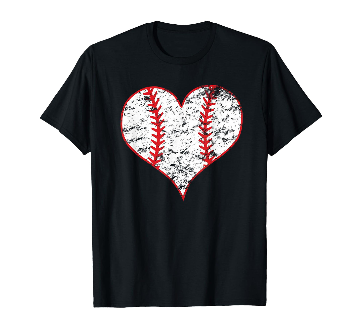 Baseball Lover Heart Laces Love T-Shirt - Graphic Print for Adults - T-Shirt, Sweatshirt, Hoodie