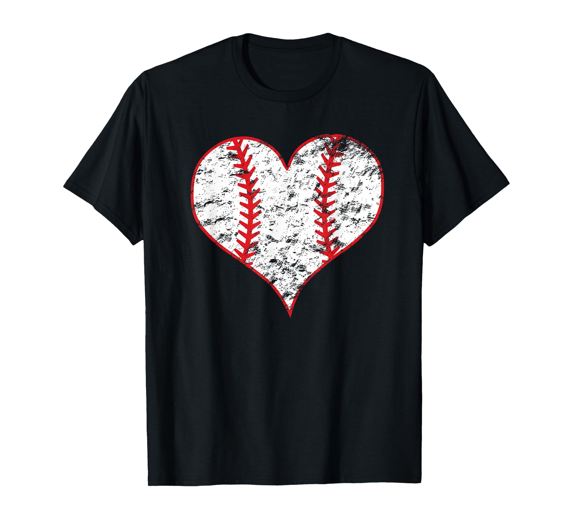 Baseball Lover Heart Laces Love T-Shirt - Graphic Print for Adults - T-Shirt, Sweatshirt, Hoodie