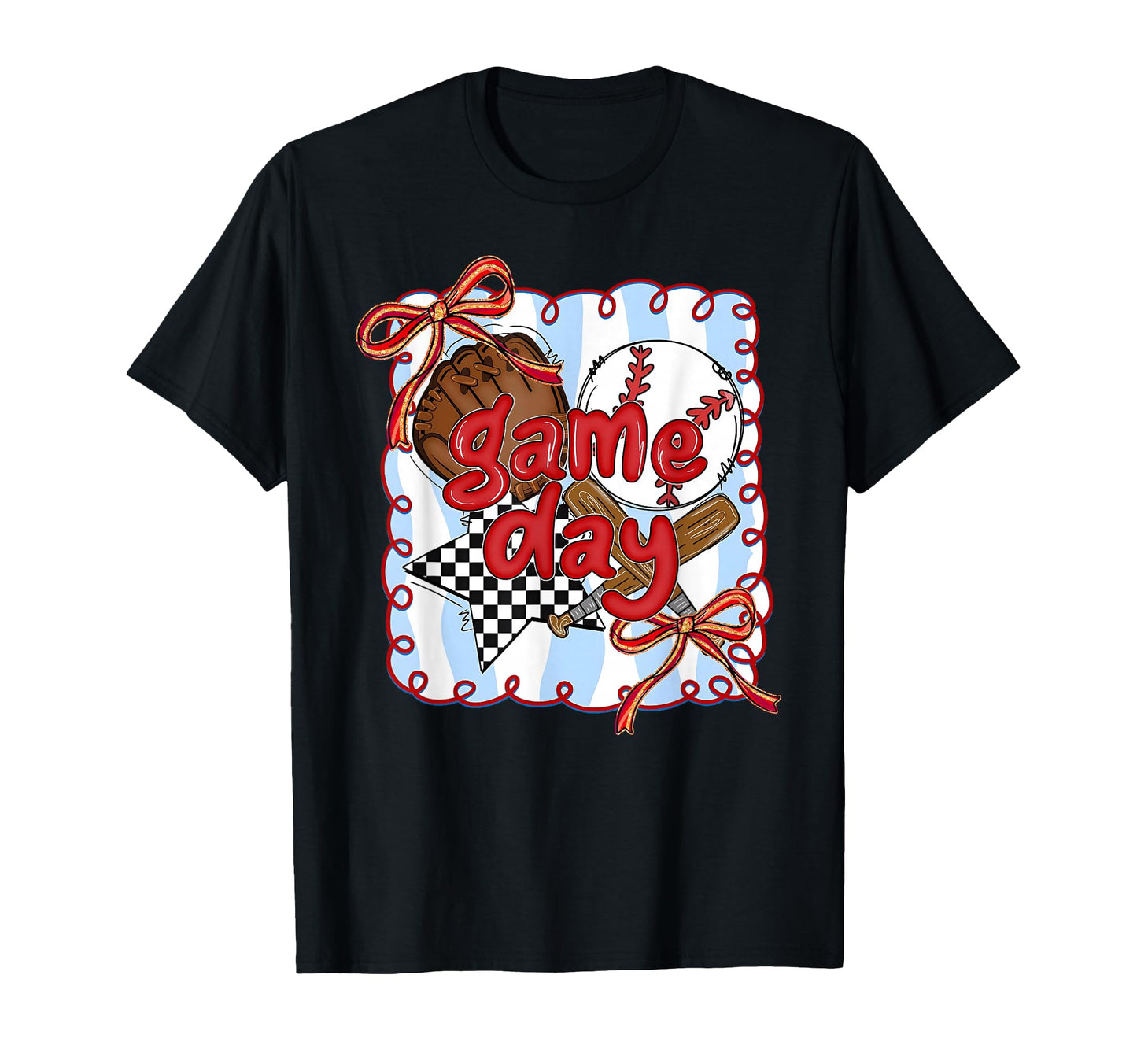 Baseball Season Coquette Bow Game Day T-Shirt - Trendy Graphic Unisex - T-Shirt, Sweatshirt, Hoodie