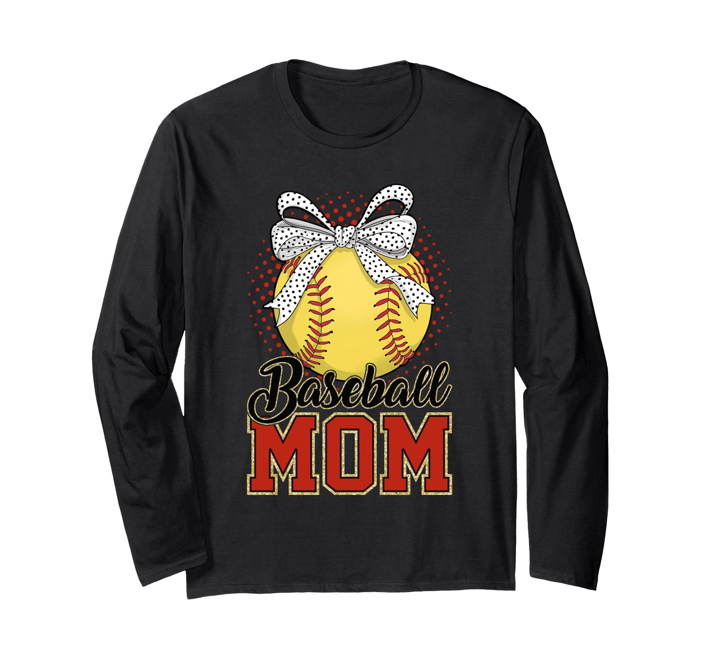 Baseball Mom Play Ball Sports Sweatshirt - Fun Novelty Design for Adults - T-Shirt, Sweatshirt, Hoodie