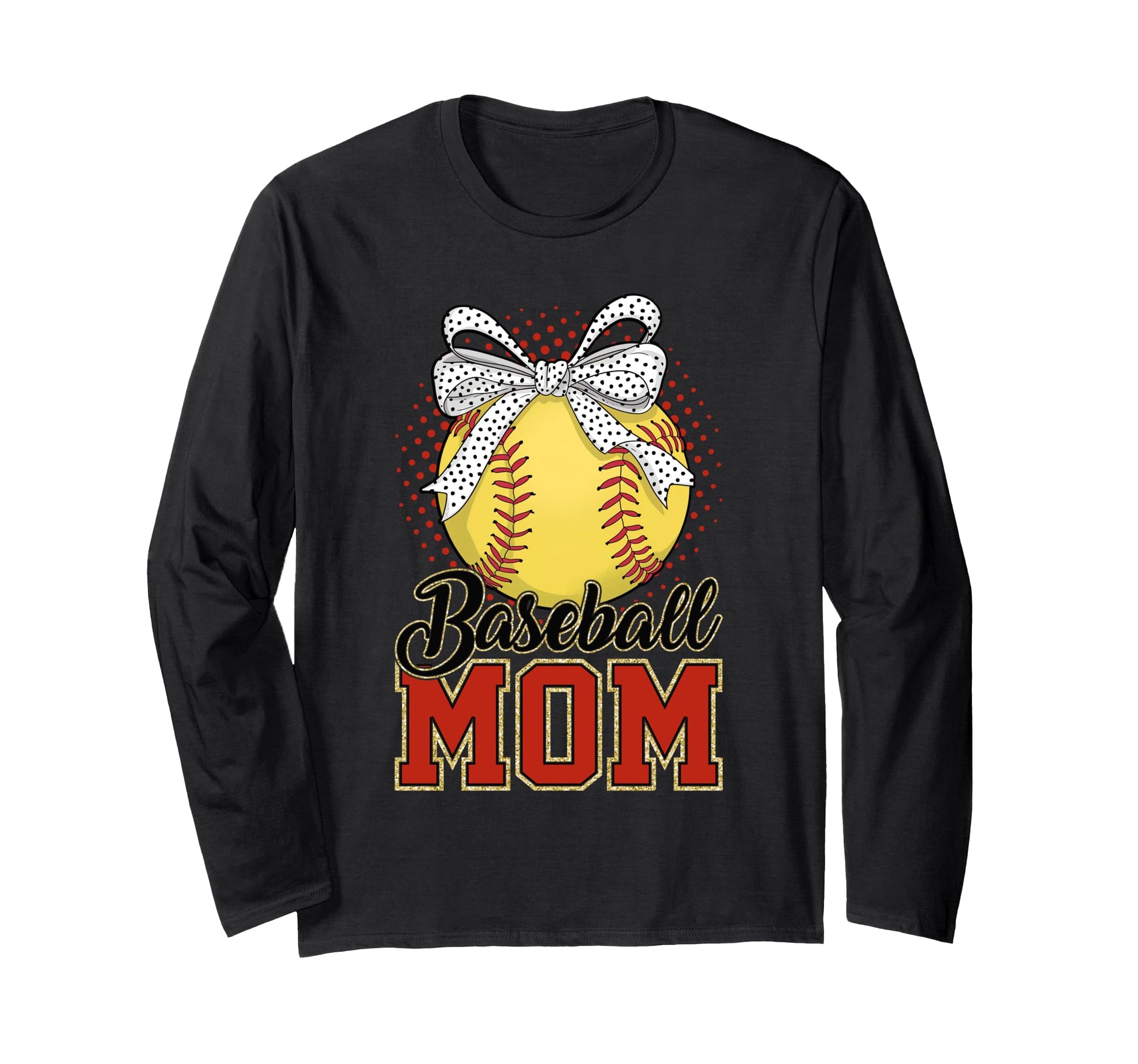 Baseball Mom Play Ball Sports Sweatshirt - Fun Novelty Design for Adults - T-Shirt, Sweatshirt, Hoodie