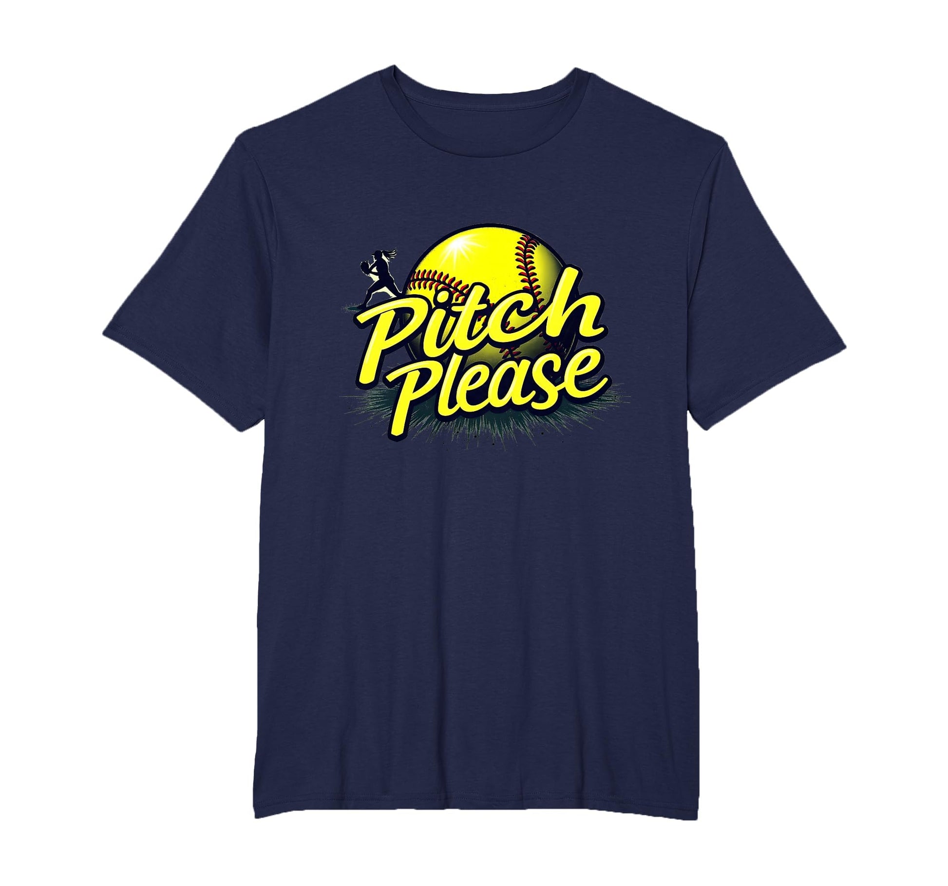 Pitch Please Softball Sassy Athlete T-Shirt - Fun Novelty Design Men Women - T-Shirt, Sweatshirt, Hoodie