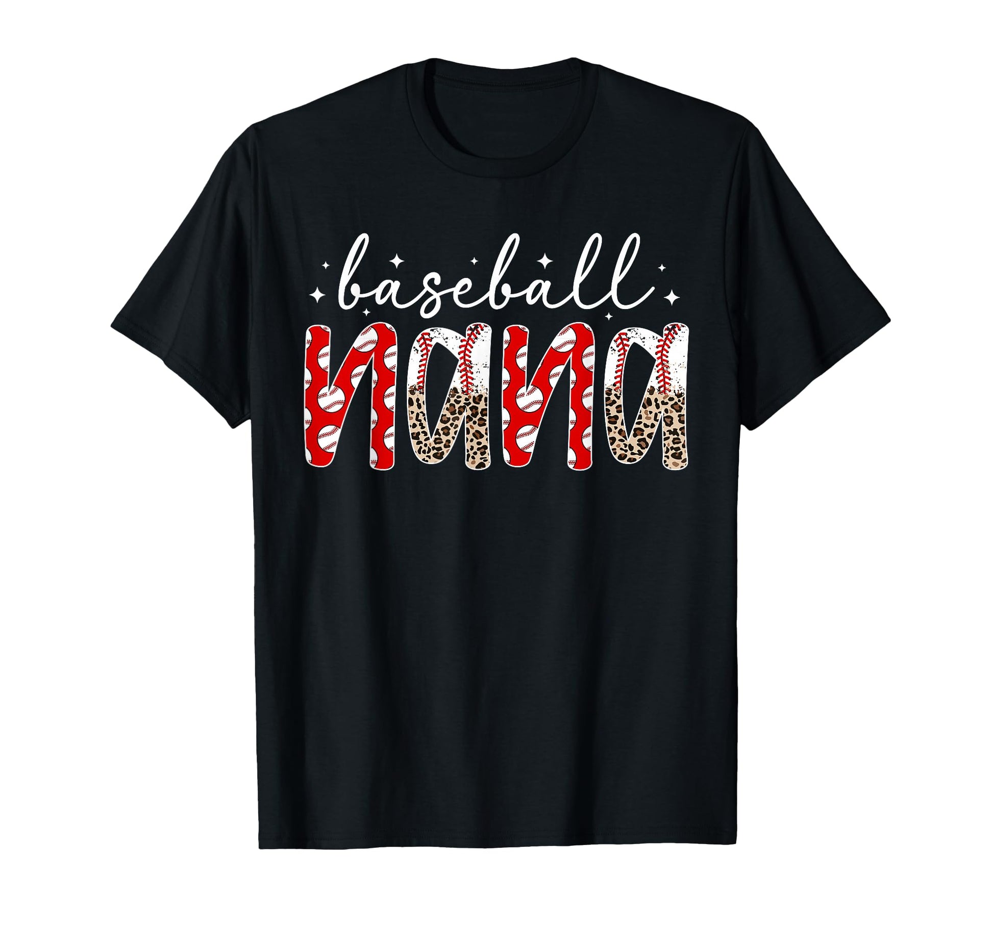 Baseball Nana Leopard Nana Baseball T-Shirt - Trendy Graphic Men Women - T-Shirt, Sweatshirt, Hoodie