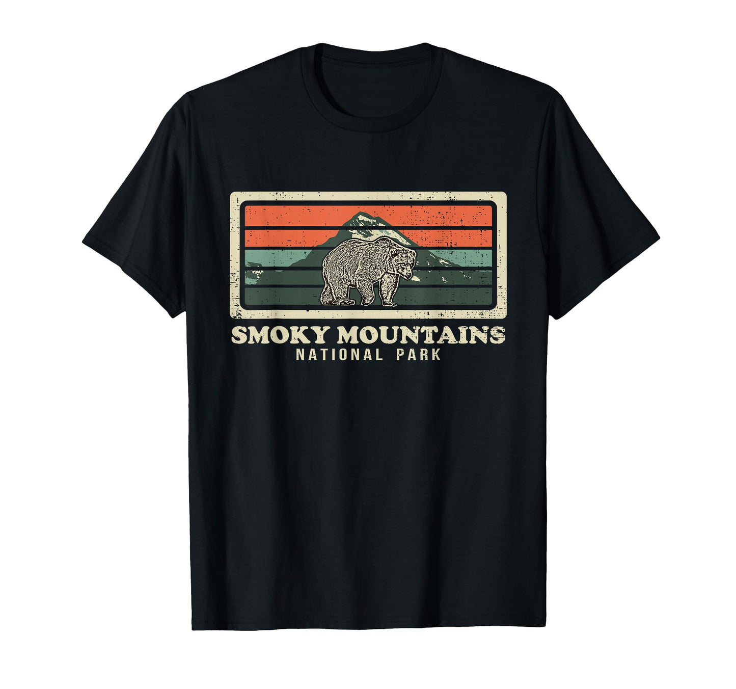 Smoky Mountains National Park Bear T-Shirt - Custom Art Print Men Women - T-Shirt, Sweatshirt, Hoodie