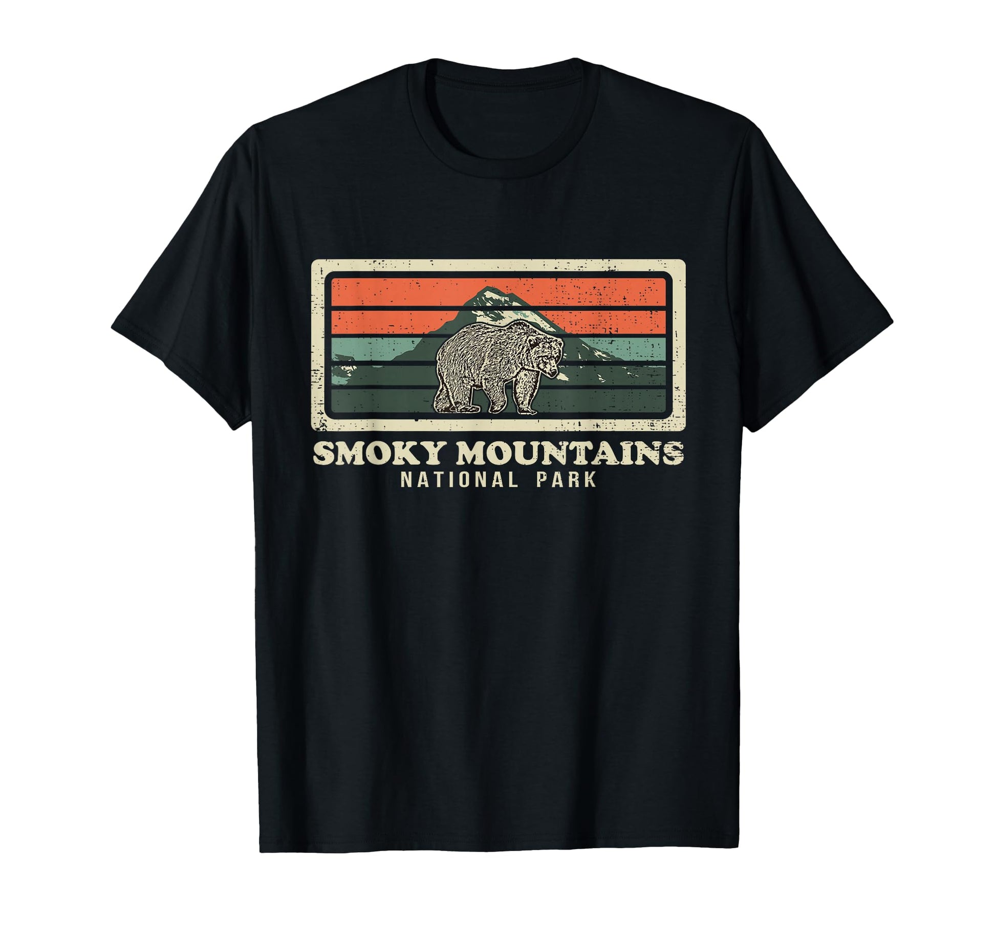 Smoky Mountains National Park Bear T-Shirt - Custom Art Print Men Women - T-Shirt, Sweatshirt, Hoodie