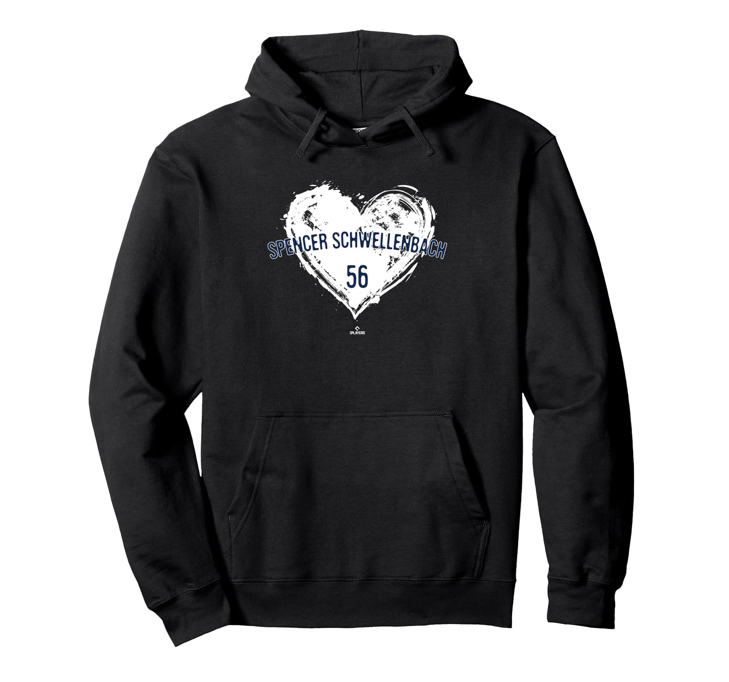Distressed Heart Spencer Hoodie - Minimalist Print for Adults - T-Shirt, Sweatshirt, Hoodie