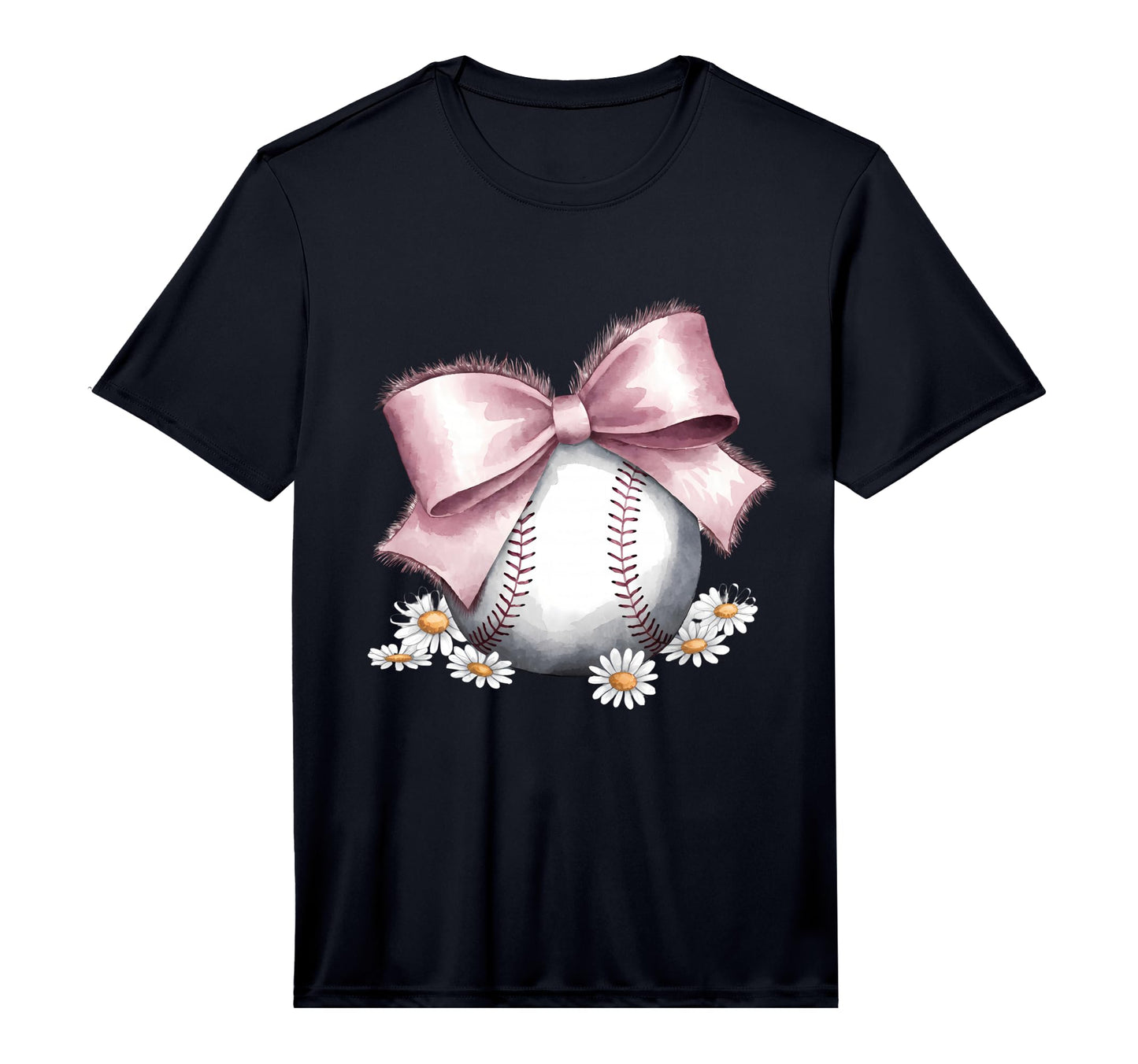 Baseball Coquette Bow Baseball T-Shirt - Casual Everyday Wear Men Women - T-Shirt, Sweatshirt, Hoodie