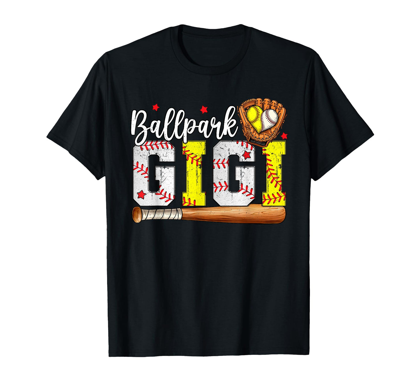 Ballpark Gigi Softball Gigi Baseball T-Shirt - Trendy Graphic for Adults - T-Shirt, Sweatshirt, Hoodie