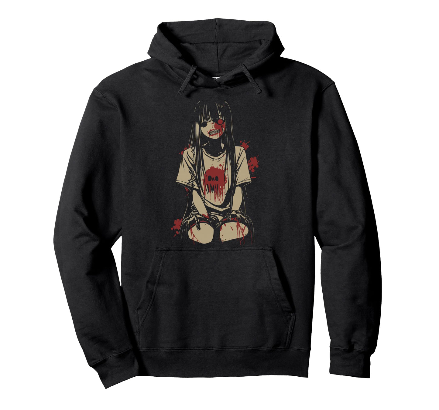 Anime Horror Aesthetic Soft Grunge Hoodie - Aesthetic Graphic Men Women - T-Shirt, Sweatshirt, Hoodie