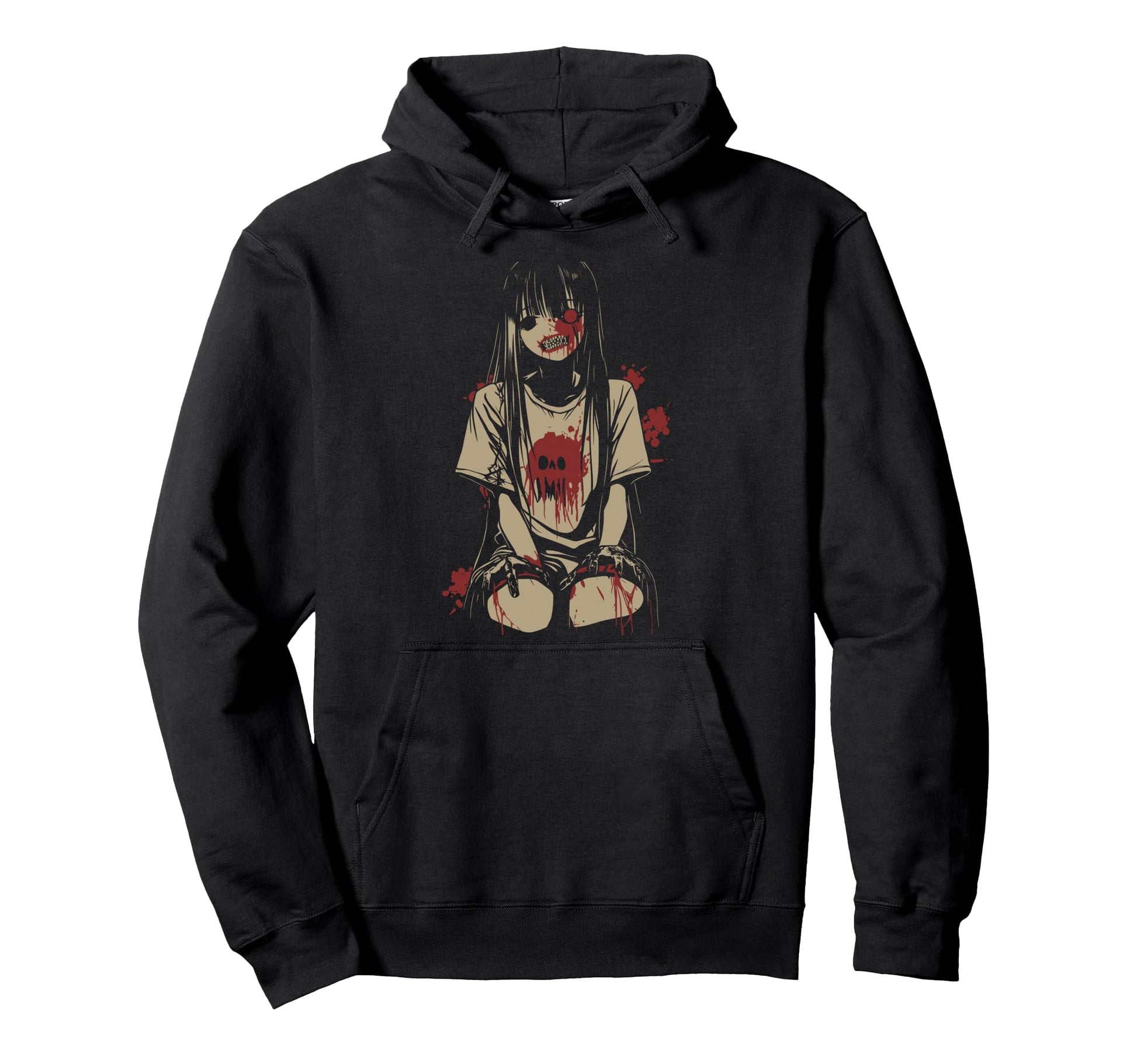 Anime Horror Aesthetic Soft Grunge Hoodie - Aesthetic Graphic Men Women - T-Shirt, Sweatshirt, Hoodie